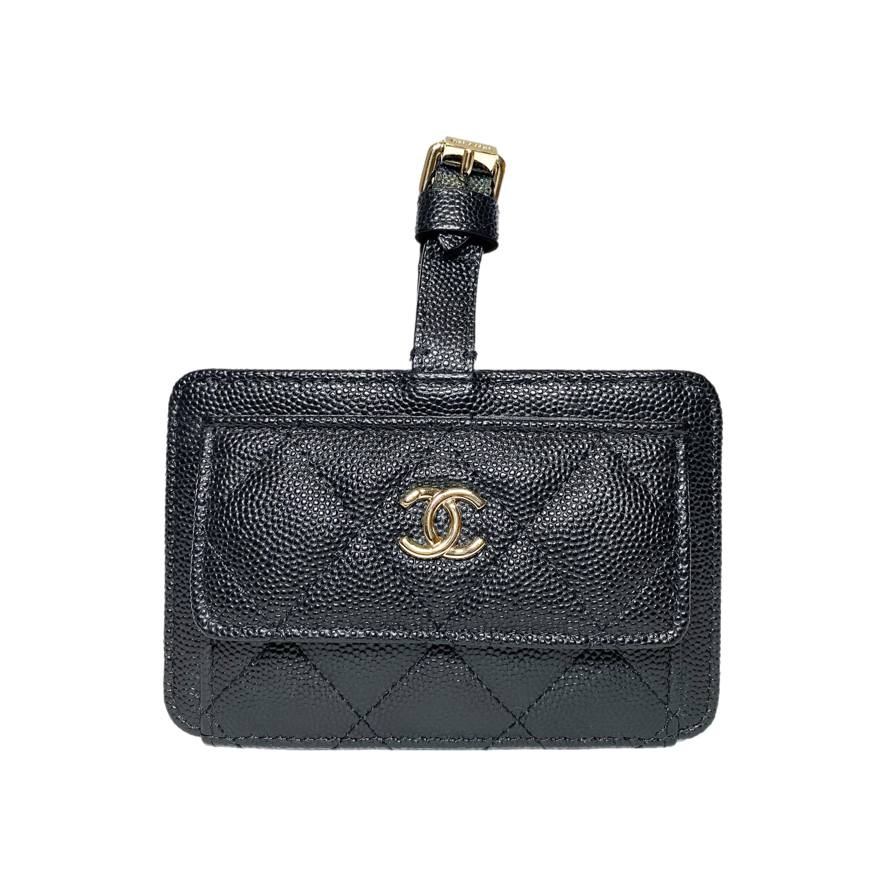 Chanel Black Luggage Tag Consign of the Times