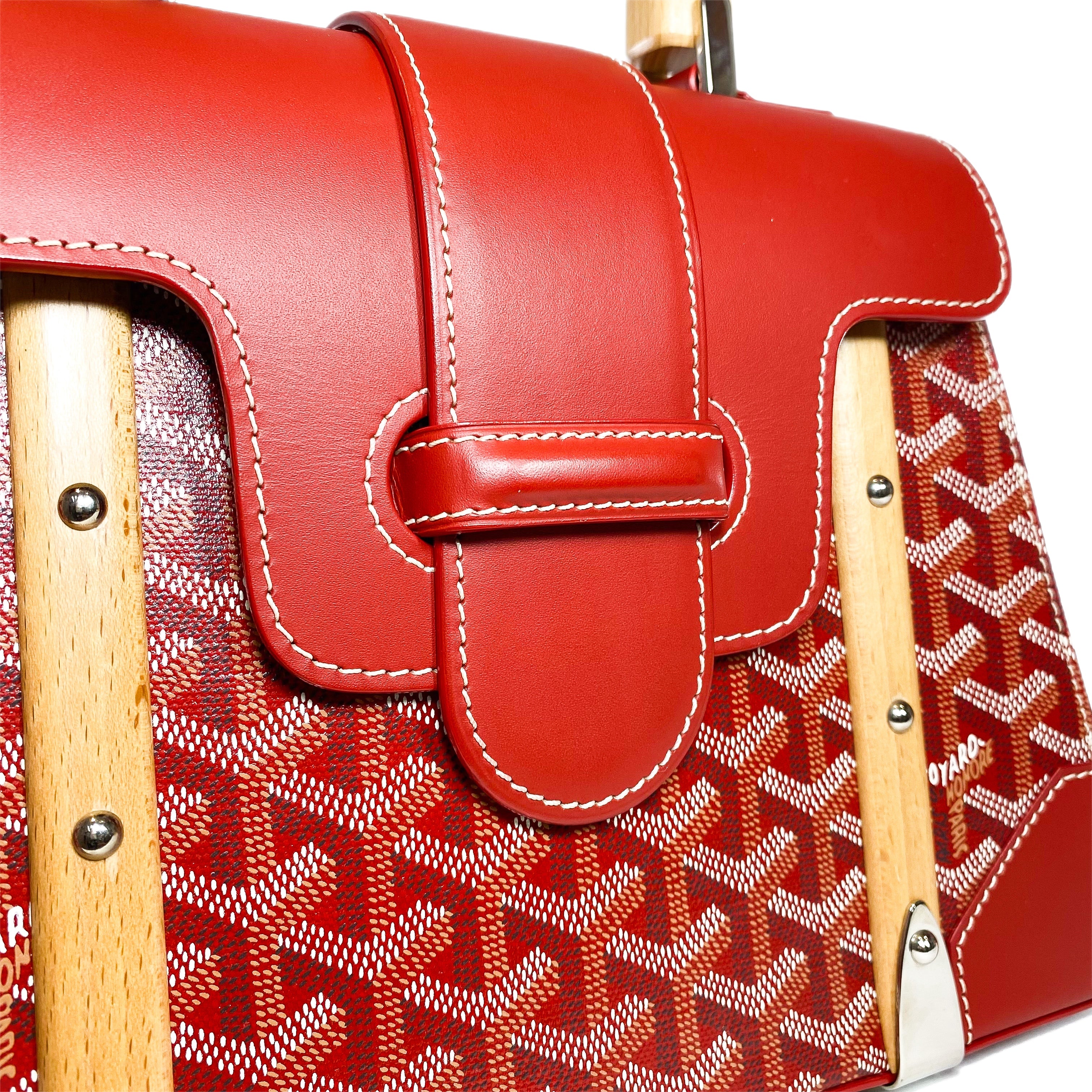 Goyard Red Saigon Top Handle PM