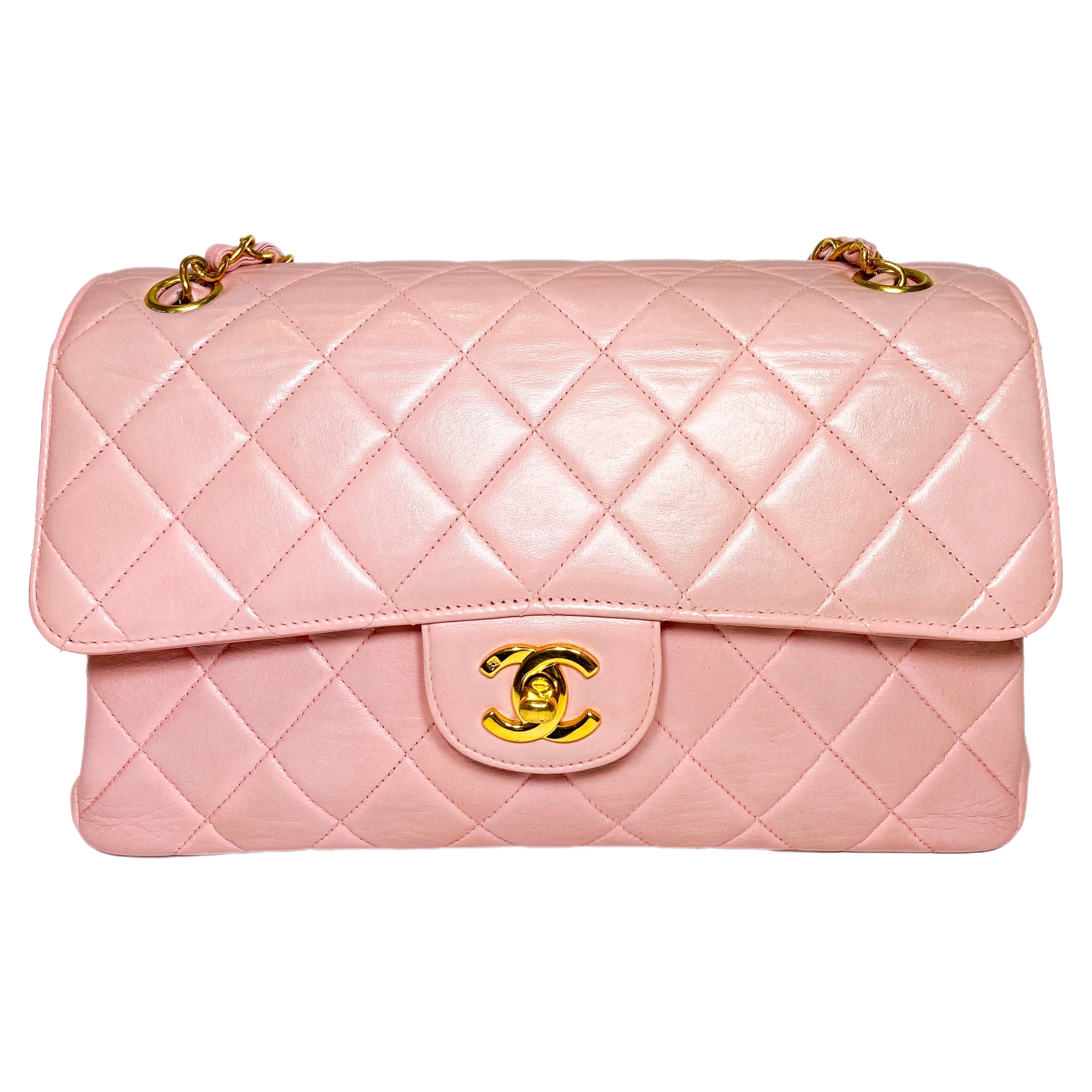 Chanel Pink Double Sided Vintage Jumbo Flap Bag