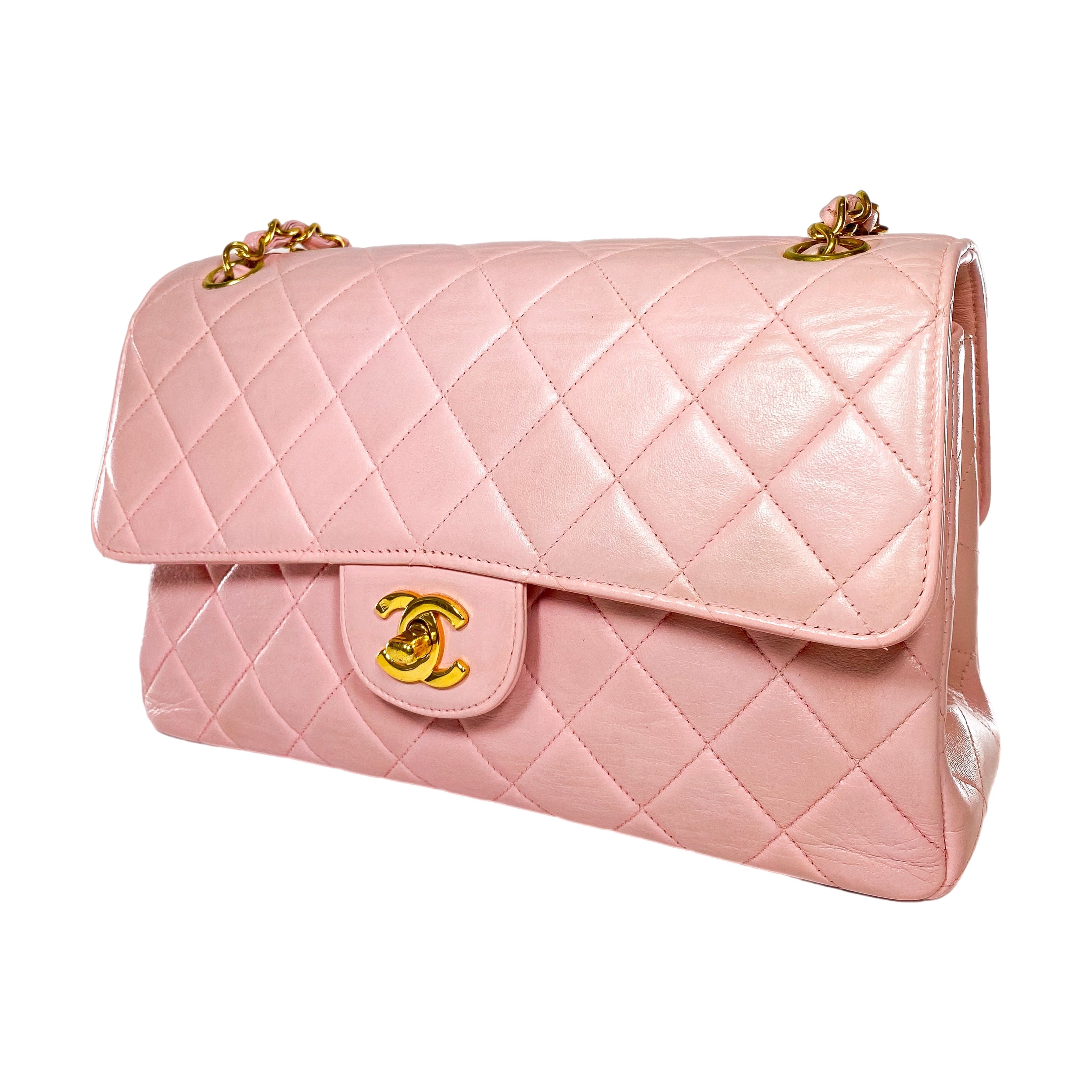 Chanel Pink Double Sided Vintage Jumbo Flap Bag