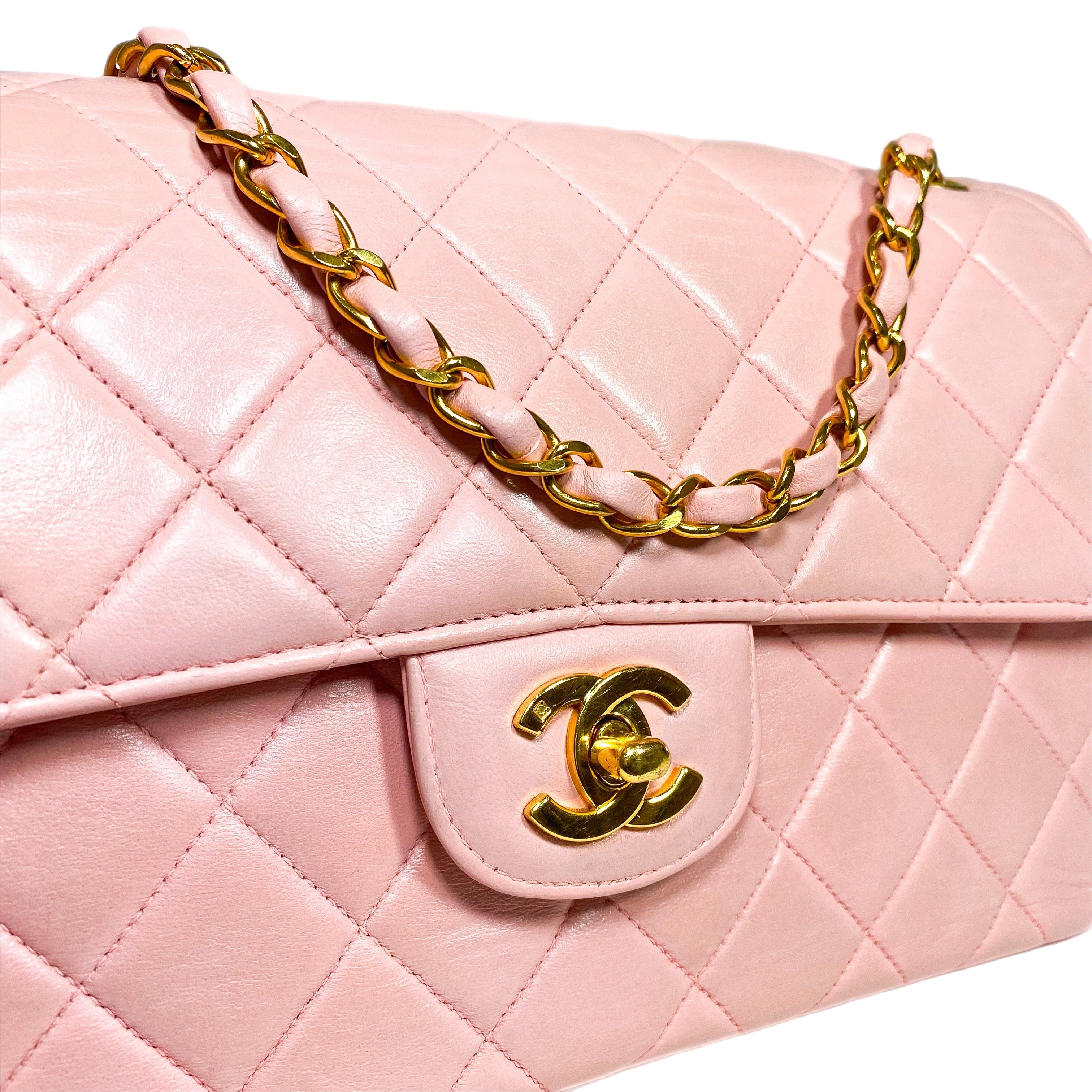 Chanel Pink Double Sided Vintage Jumbo Flap Bag