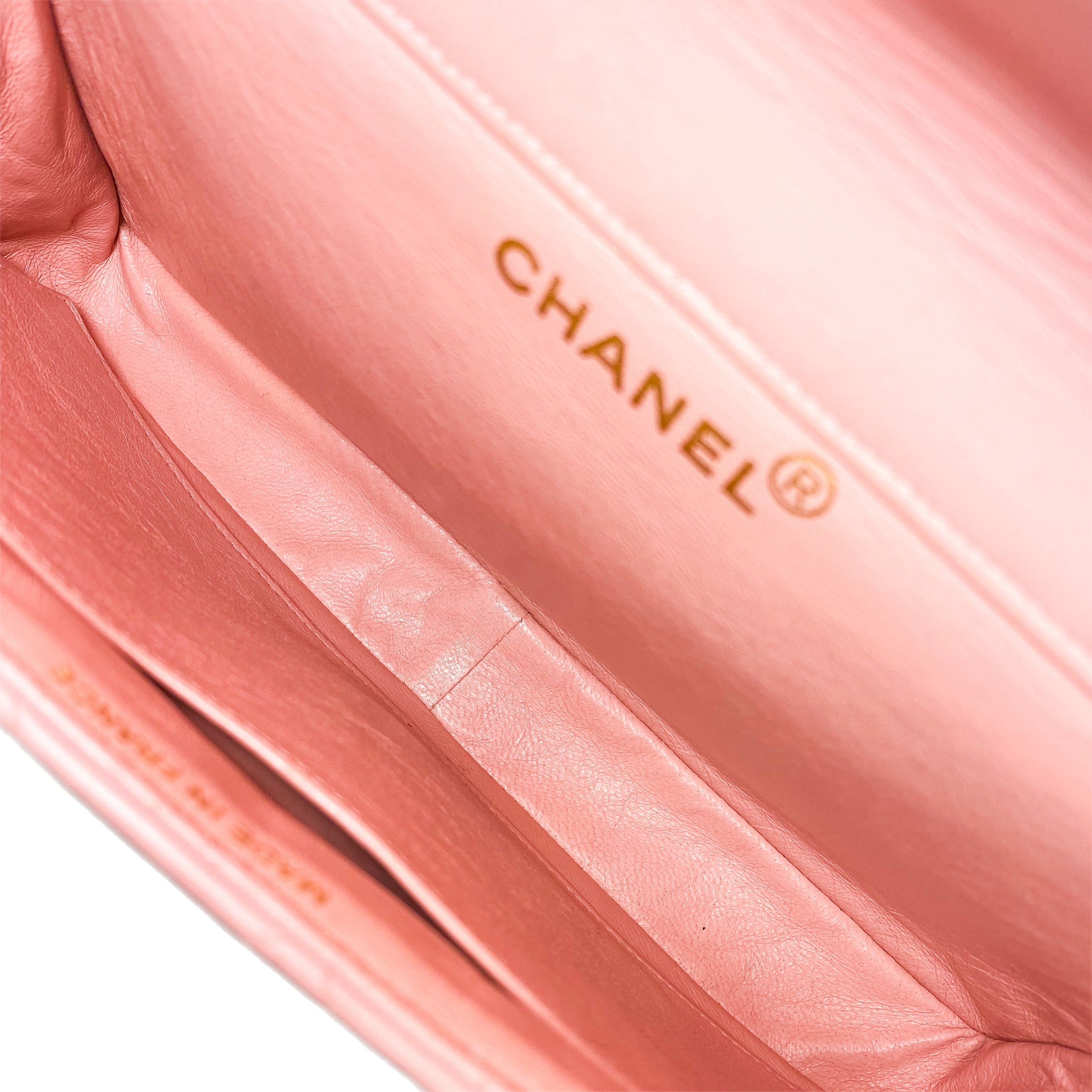 Chanel Pink Double Sided Vintage Jumbo Flap Bag