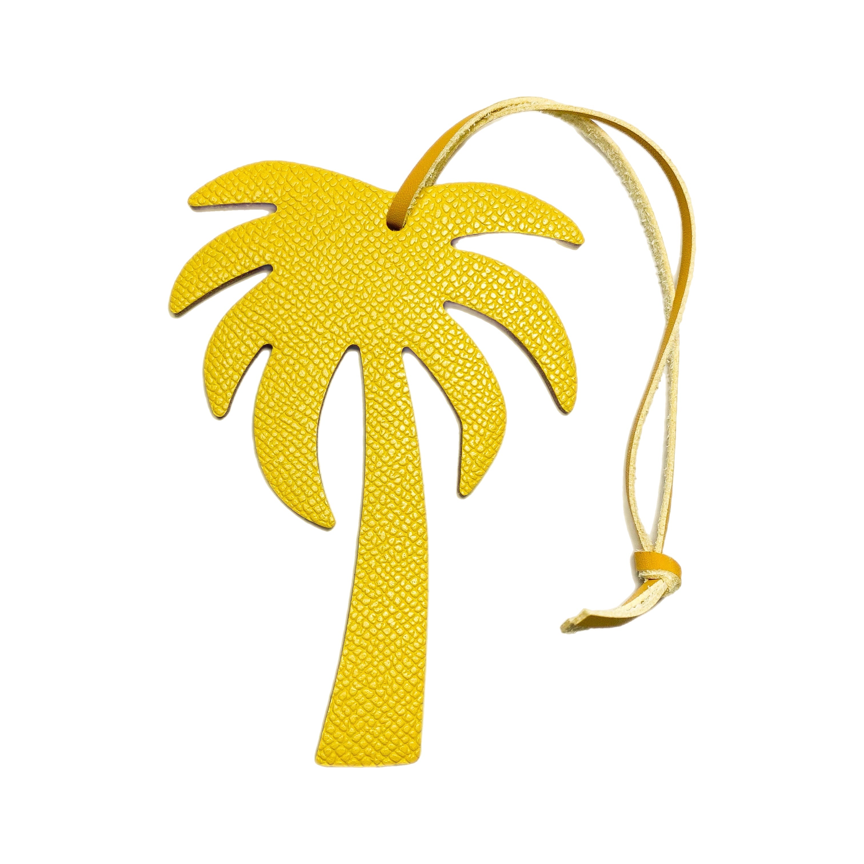 Palm Tree Leather Bag Charm