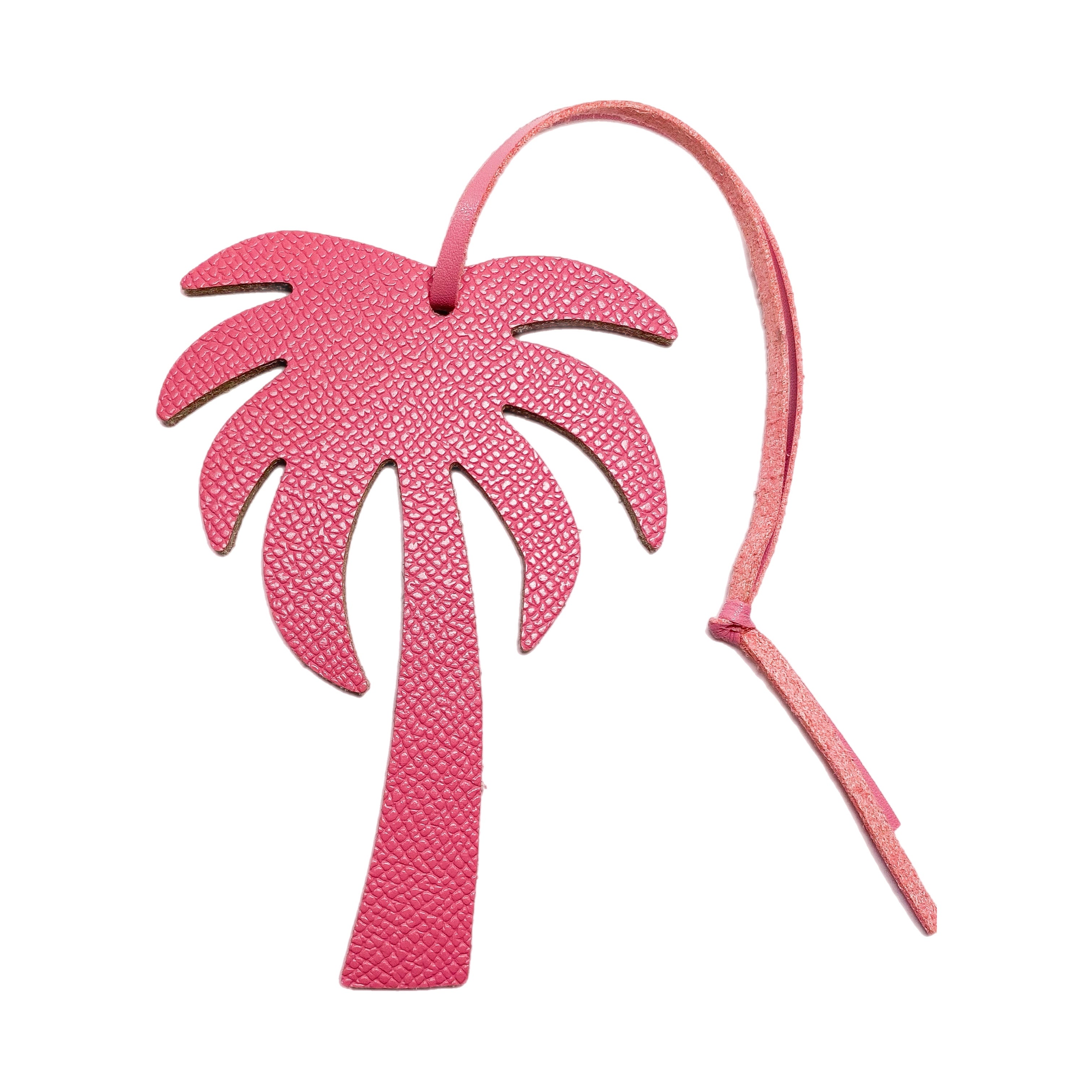 Palm Tree Leather Bag Charm