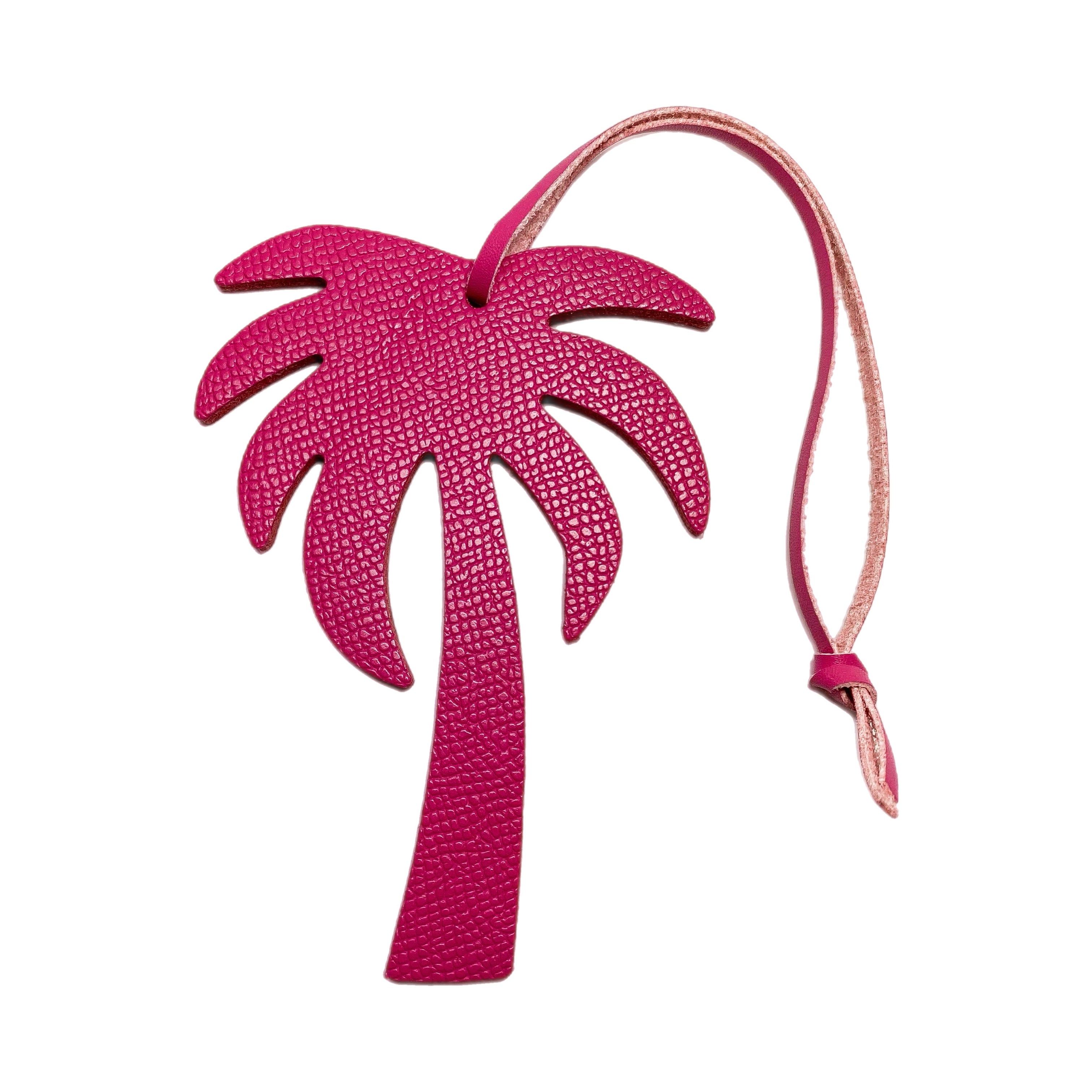 Palm Tree Leather Bag Charm