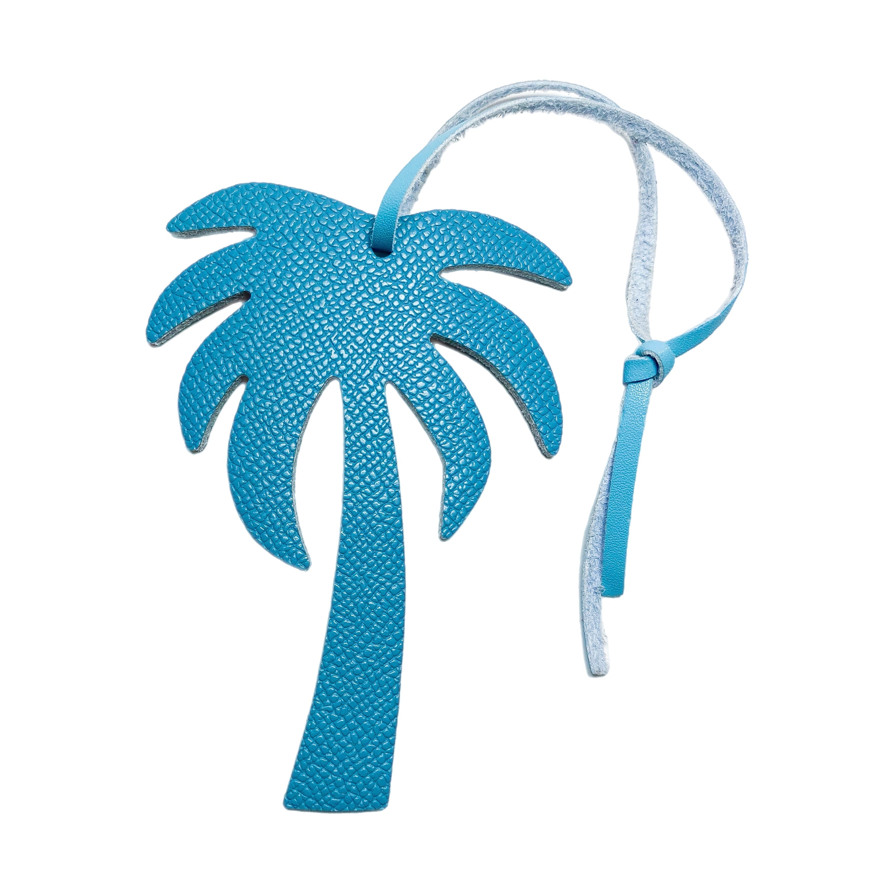 Palm Tree Leather Bag Charm