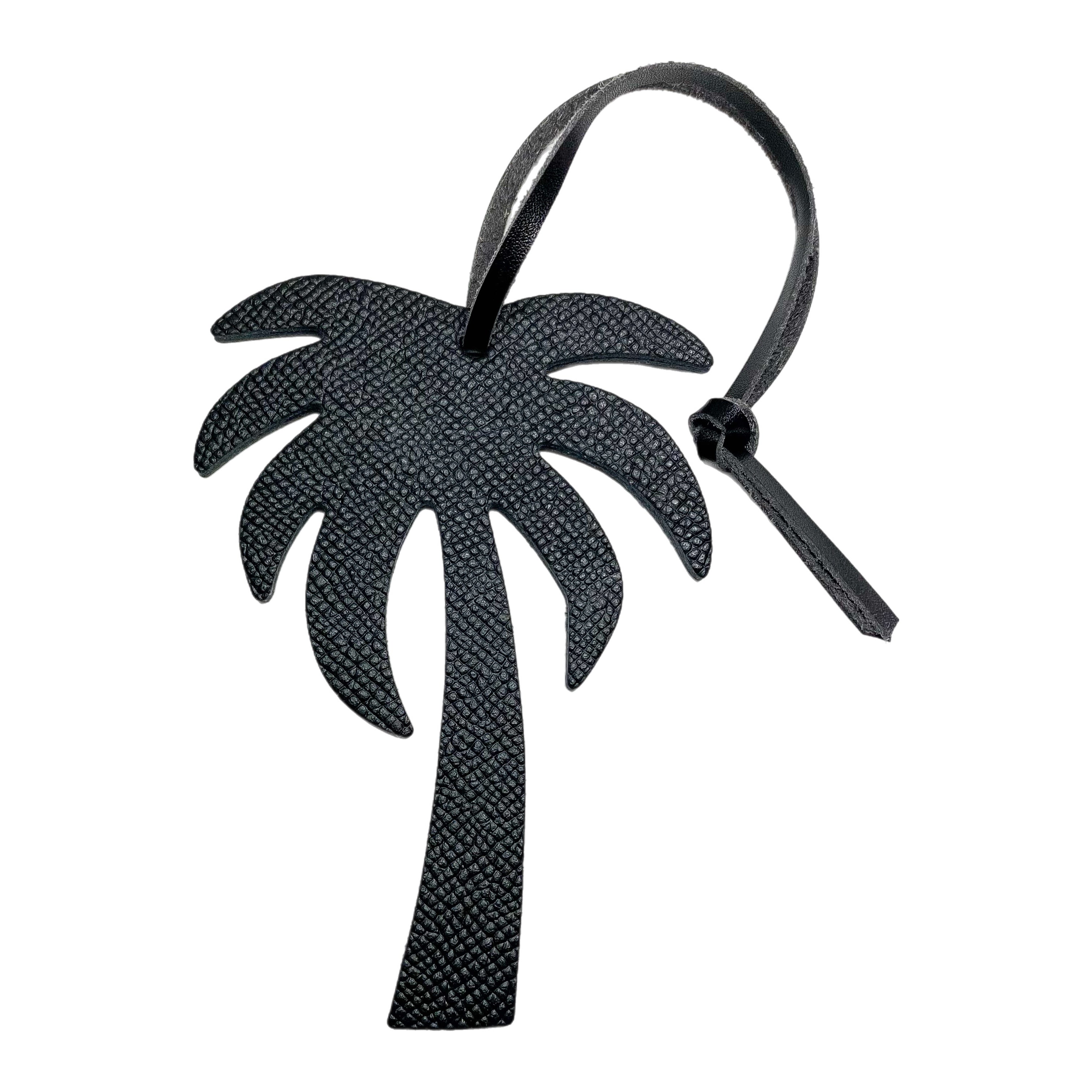 Palm Tree Leather Bag Charm