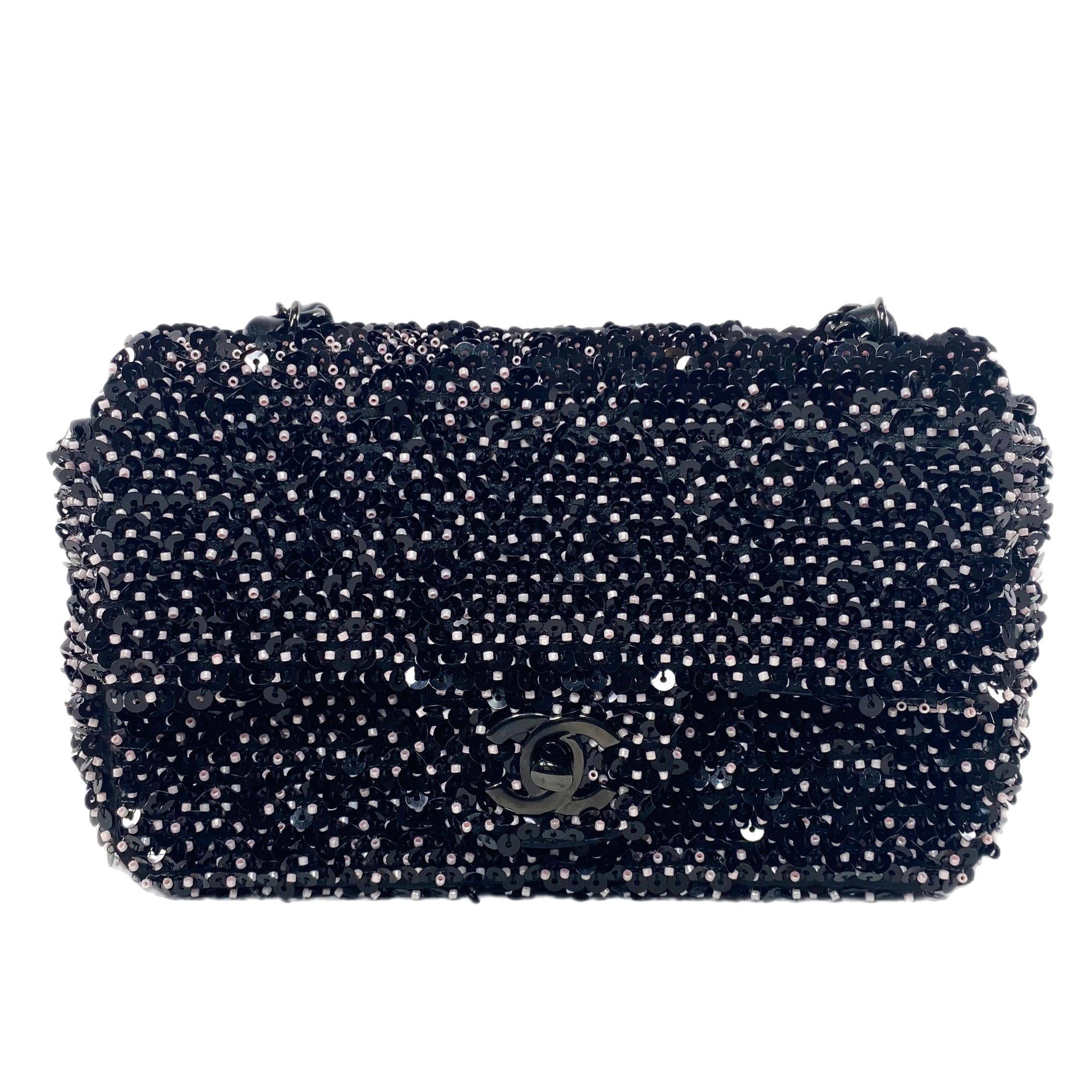 Beaded chanel 2024 bag