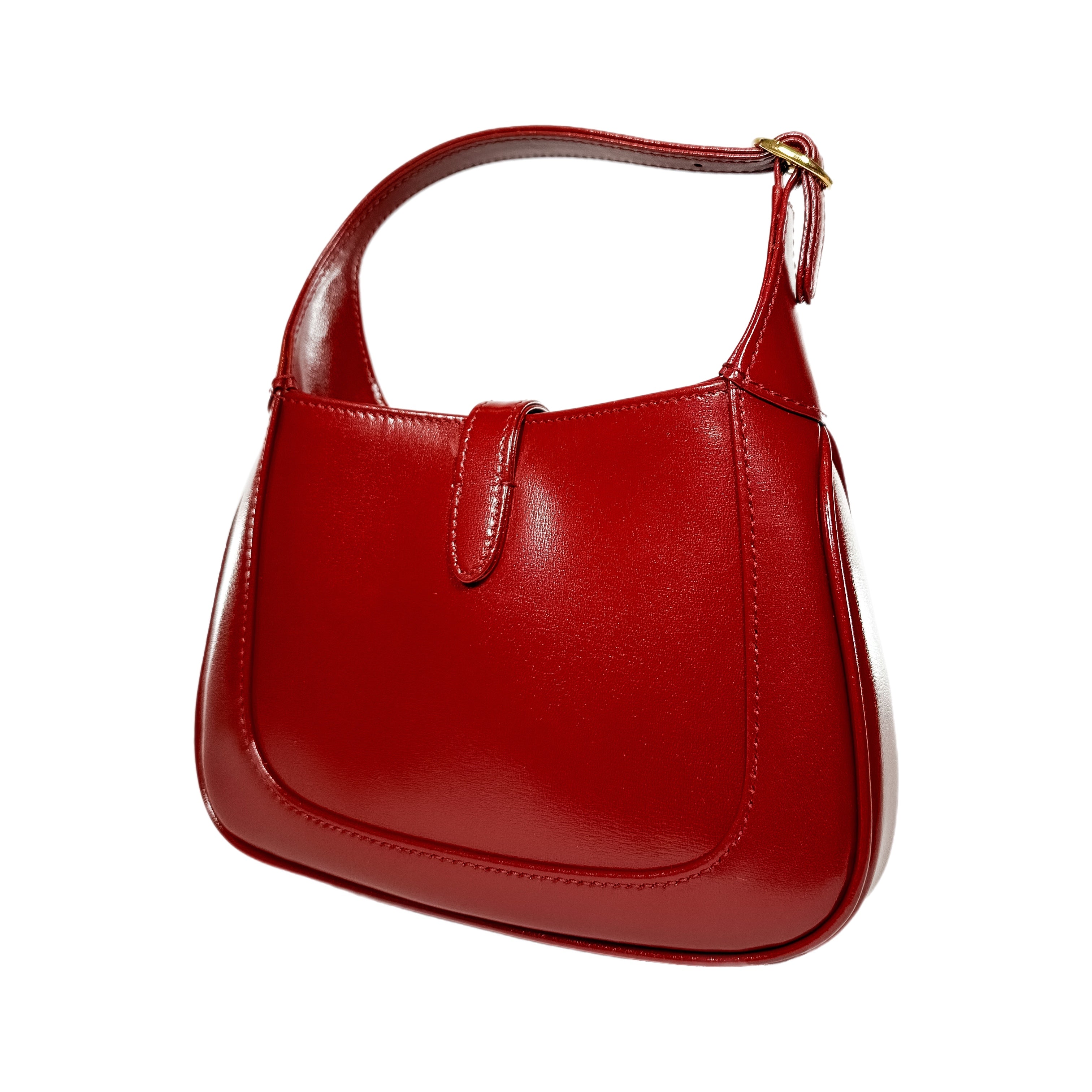 Gucci Cherry Red Boarded Lux Mini Jackie 1961