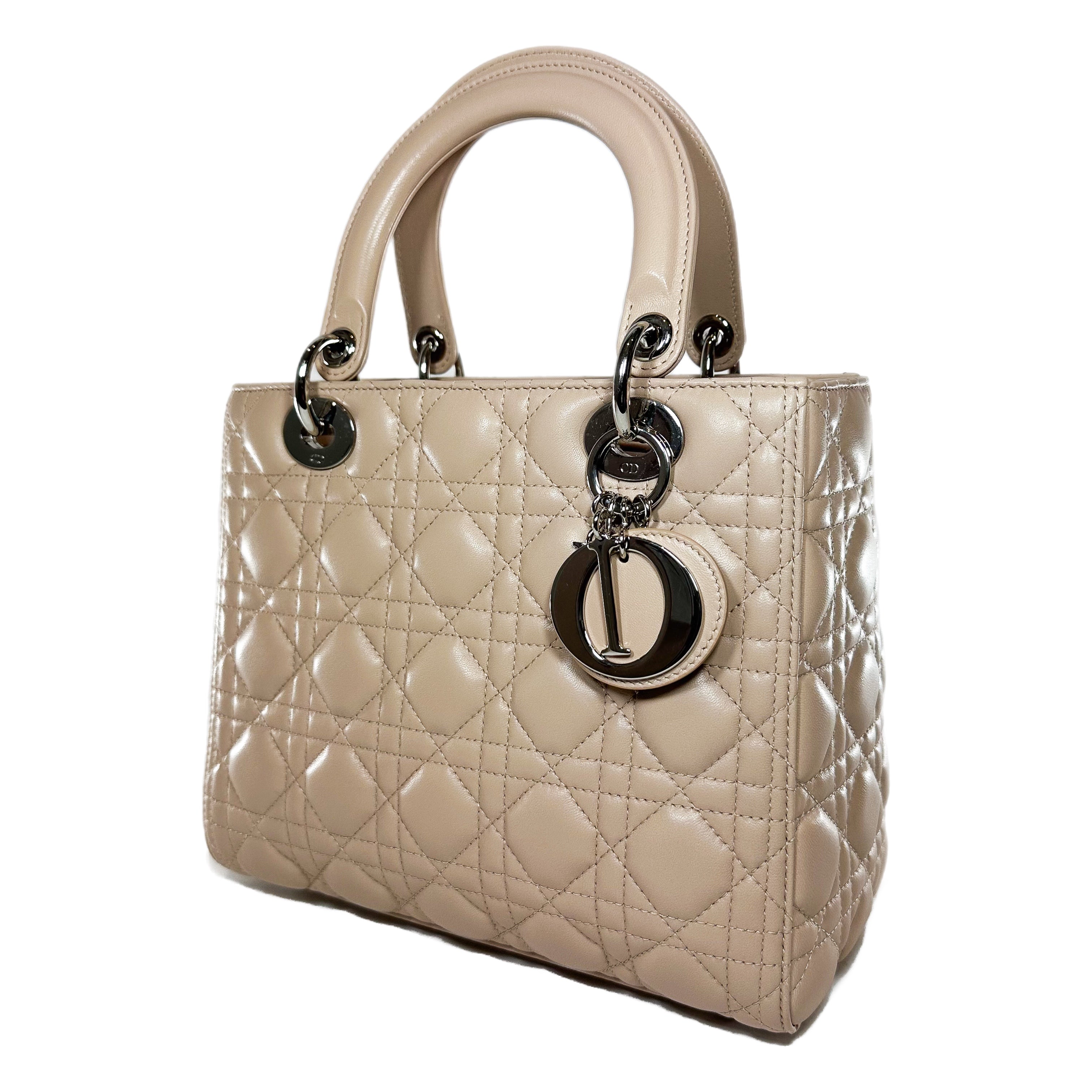 Dior Beige Lady Dior with Crystal Strap