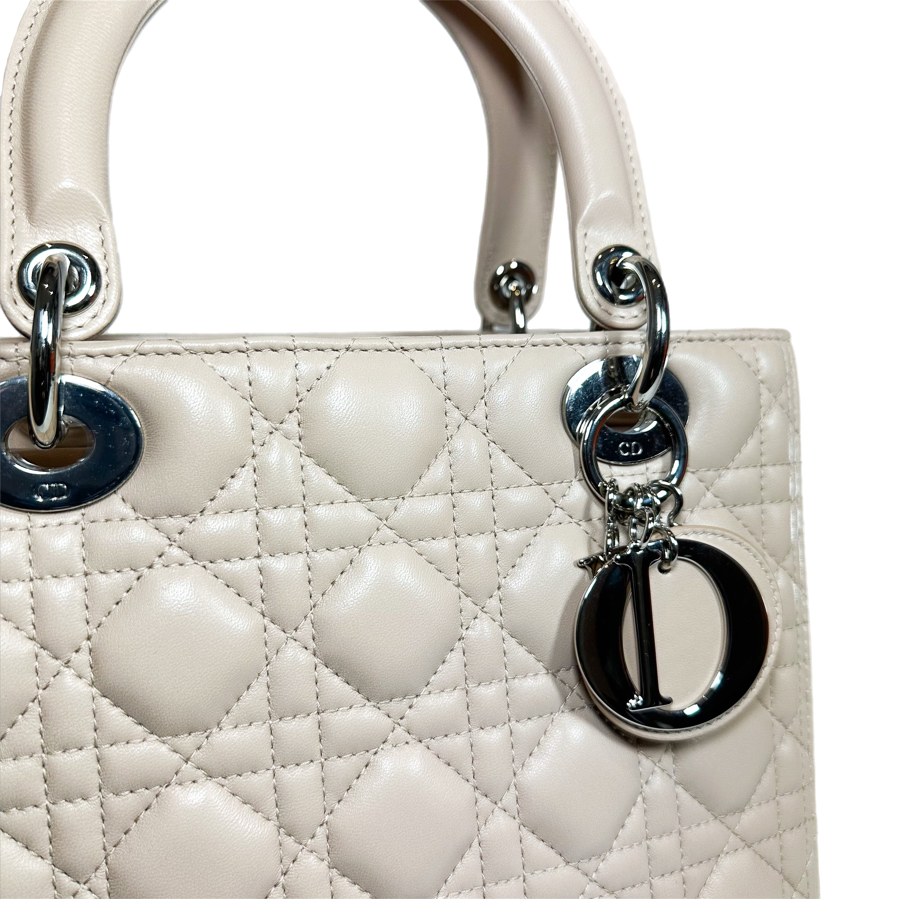 Dior Beige Lady Dior with Crystal Strap