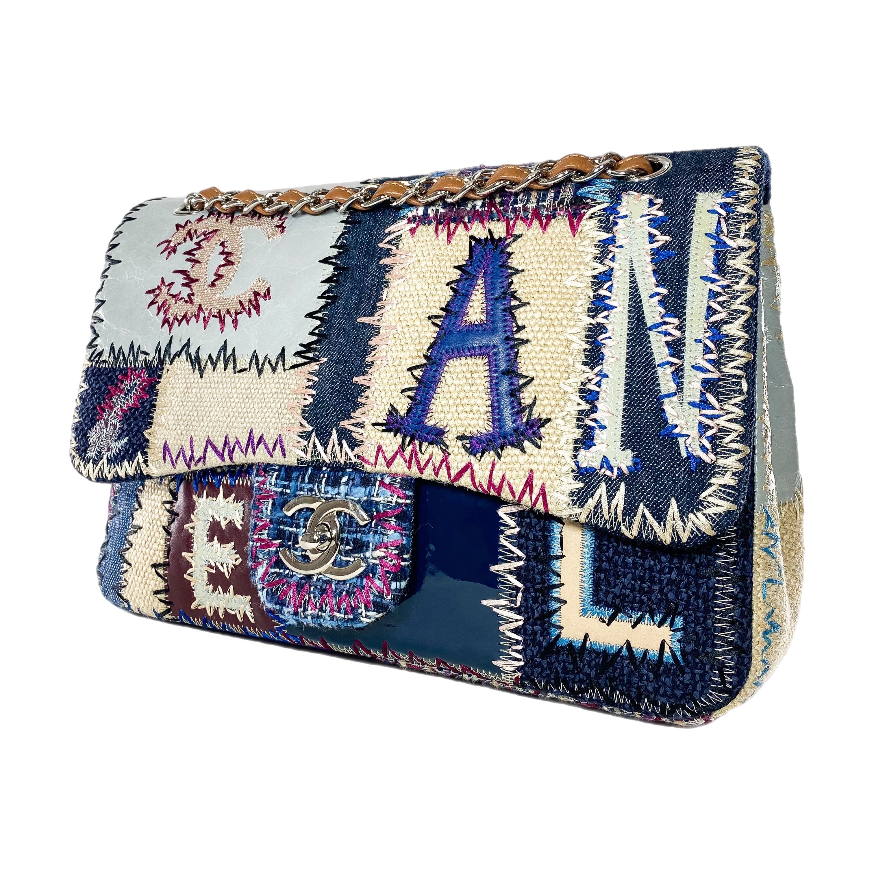 Chanel Timeless Patchwork Multicolor Single Flap Bag