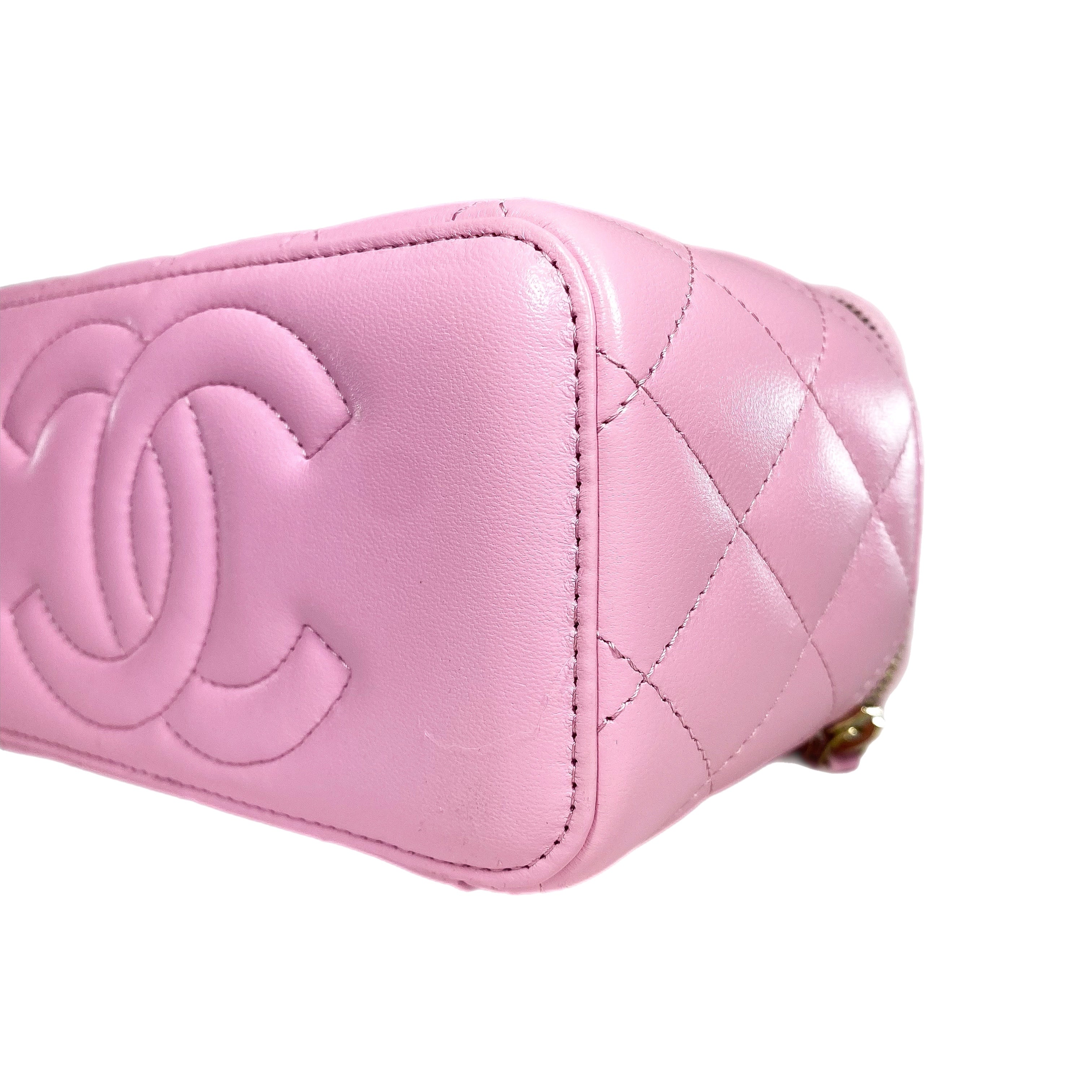 Chanel Pink Mint Green Vanity Case