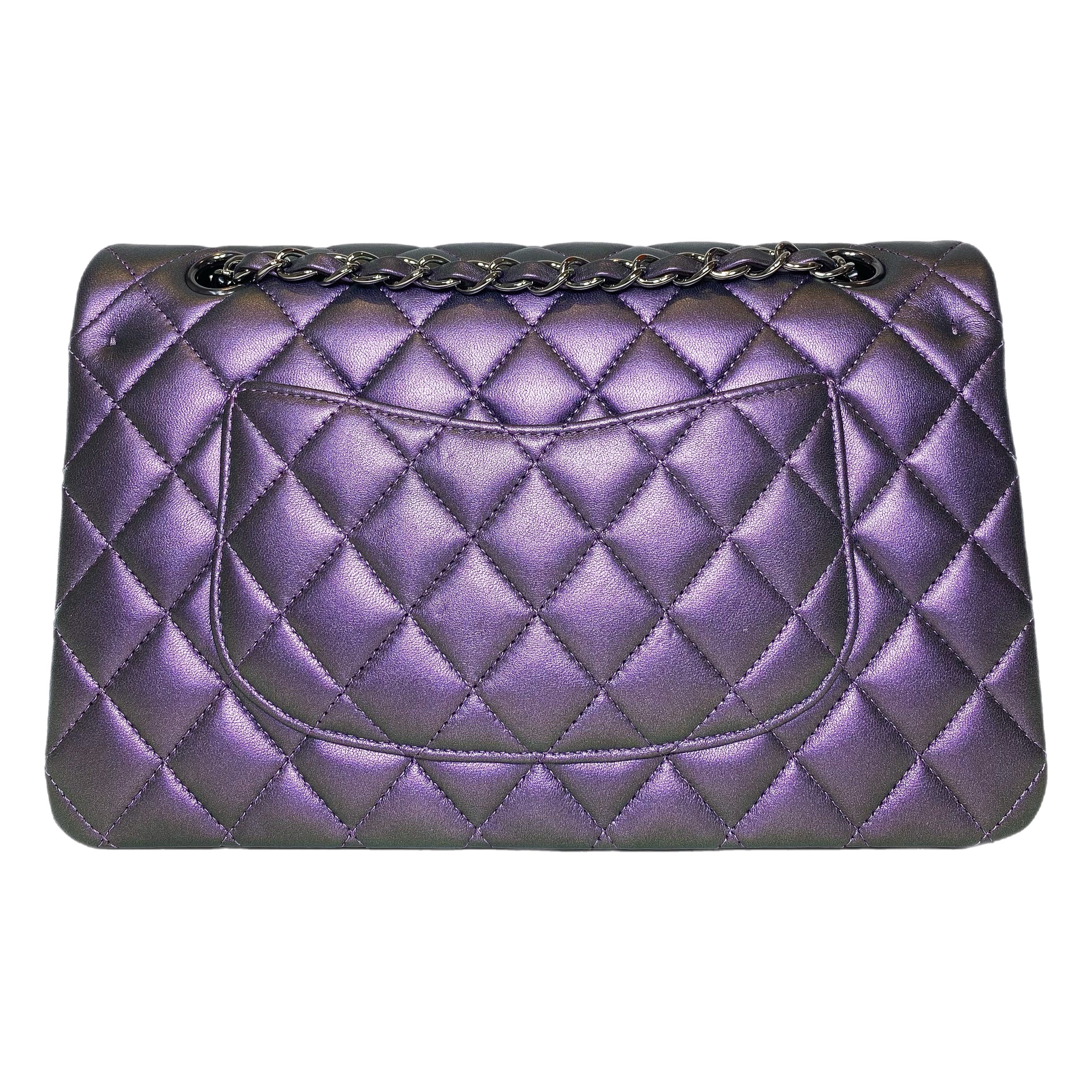 Chanel Iridescent Purple Medium Flap Bag