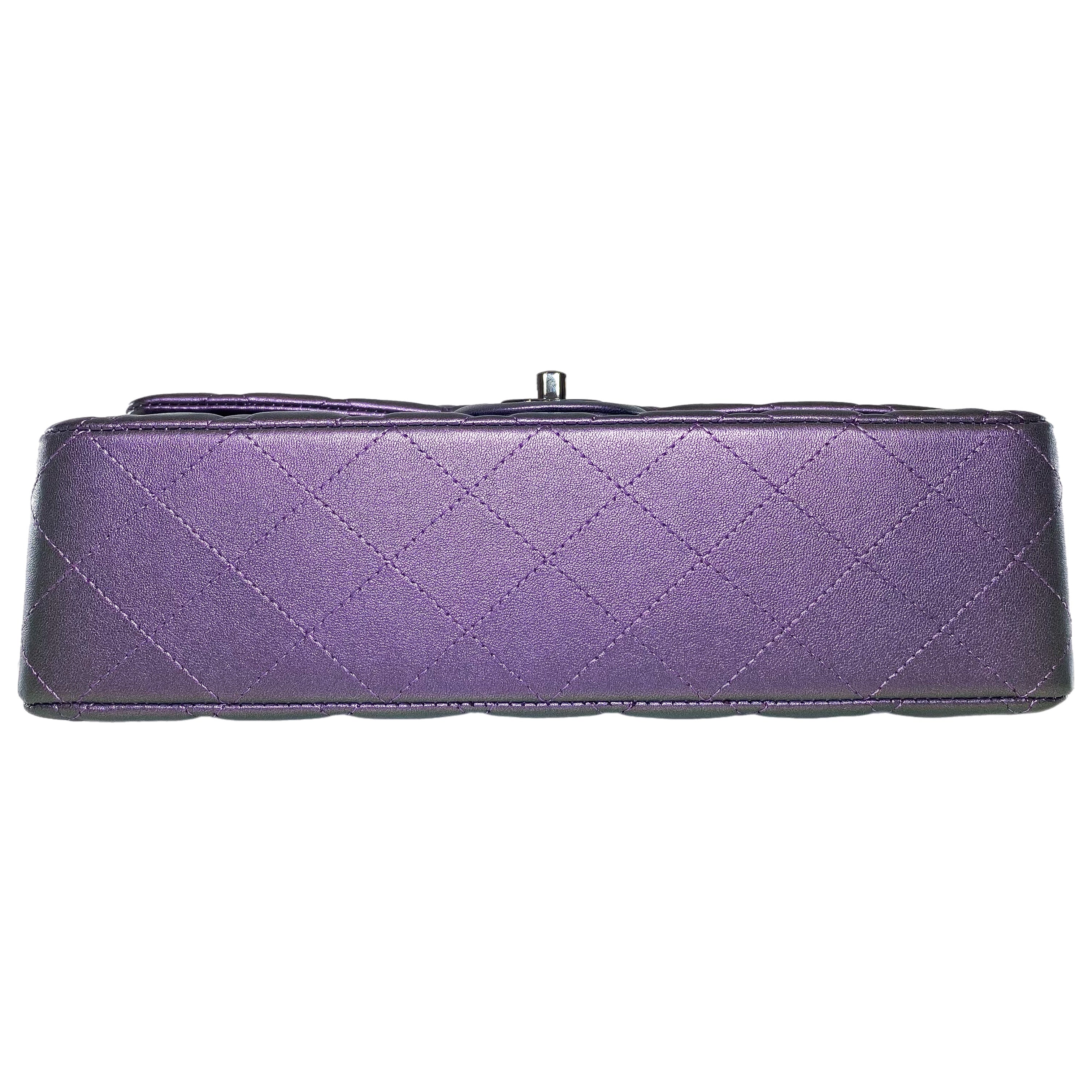 Chanel Iridescent Purple Medium Flap Bag