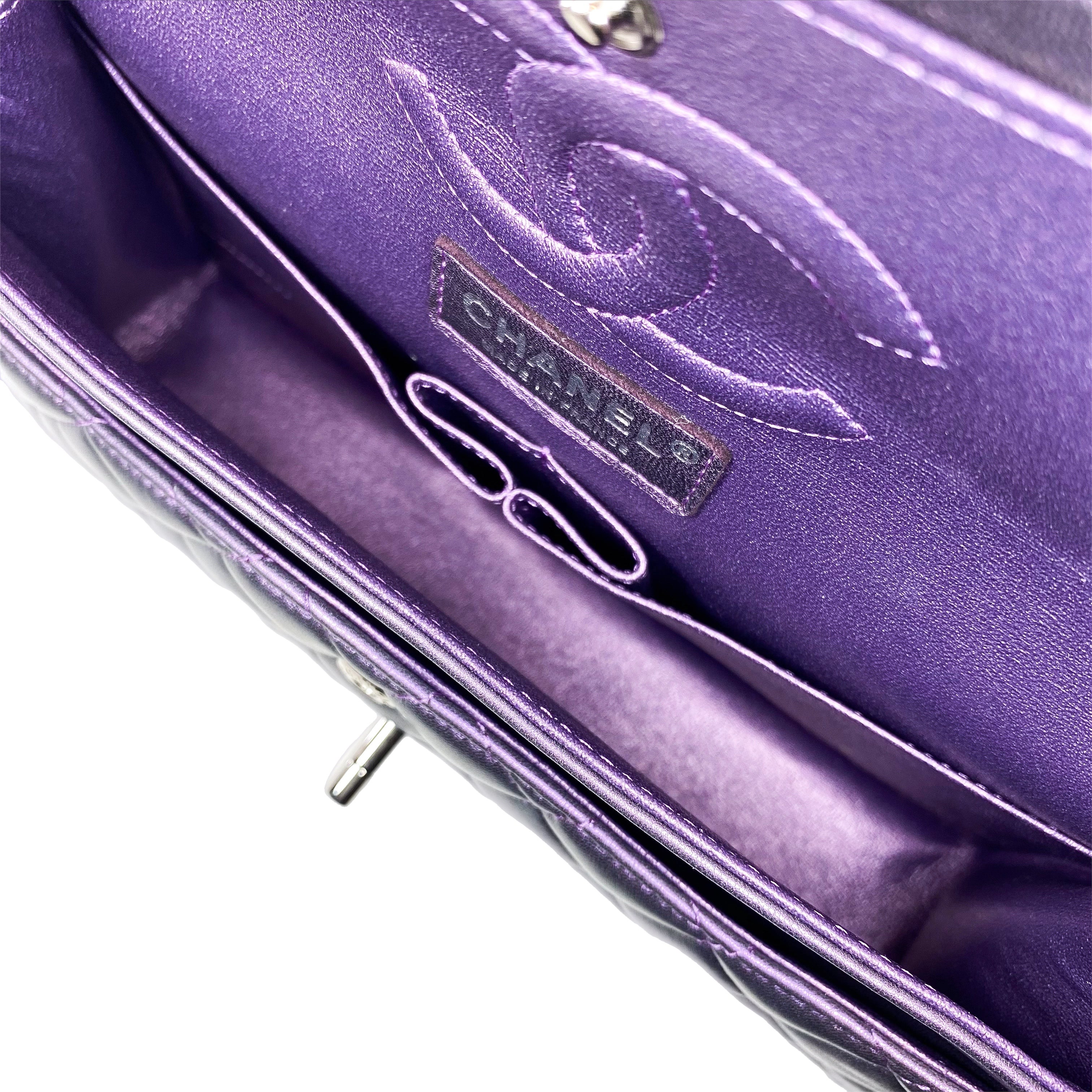 Chanel Iridescent Purple Medium Flap Bag