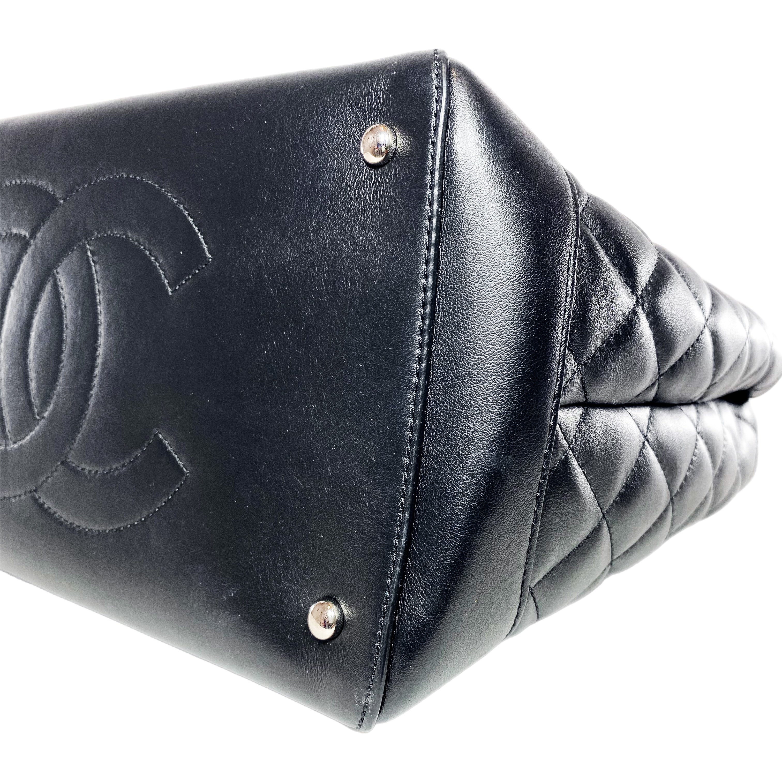 Chanel Black Small Easy Shopping Tote