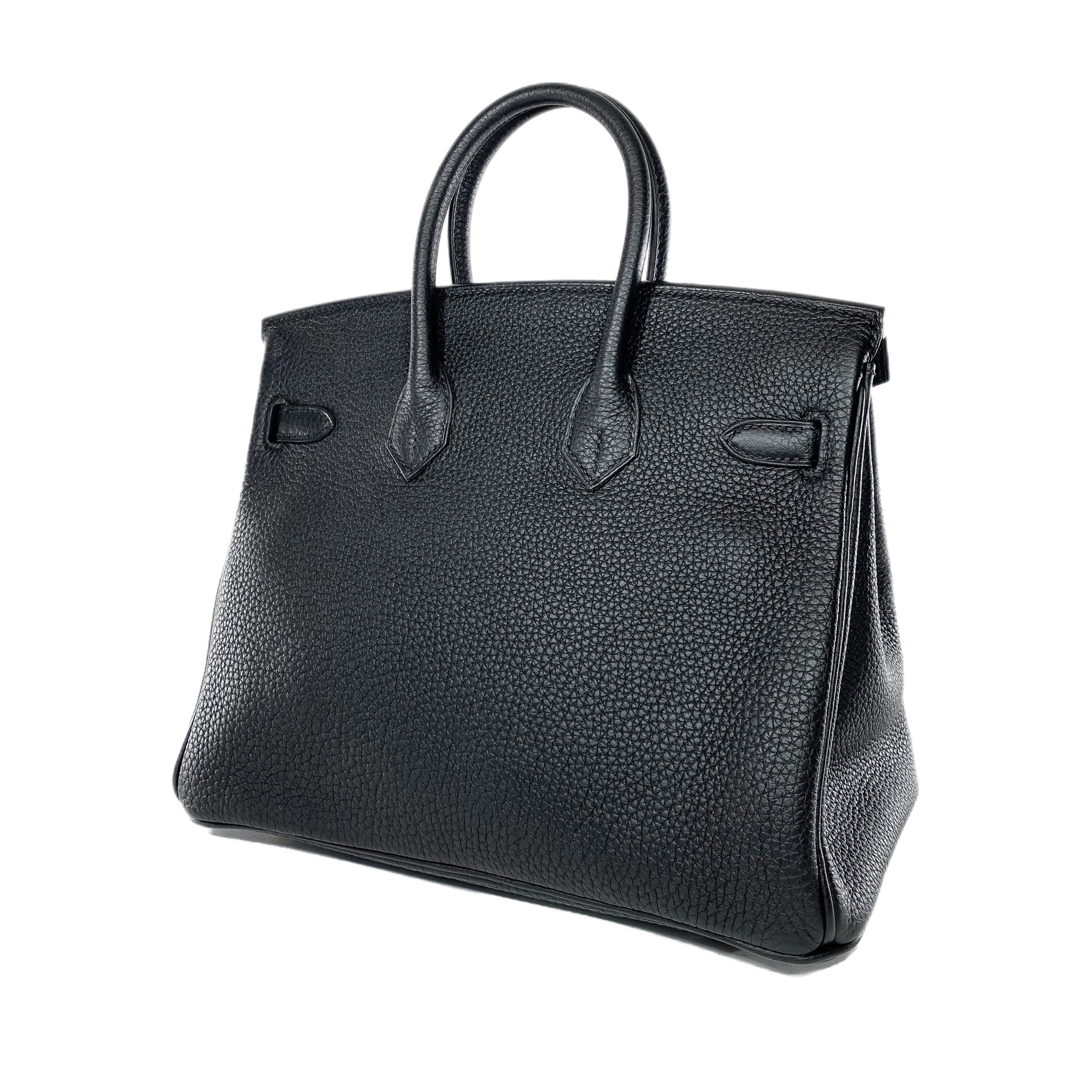 Hermes Birkin 25 Black Togo Gold Hardware