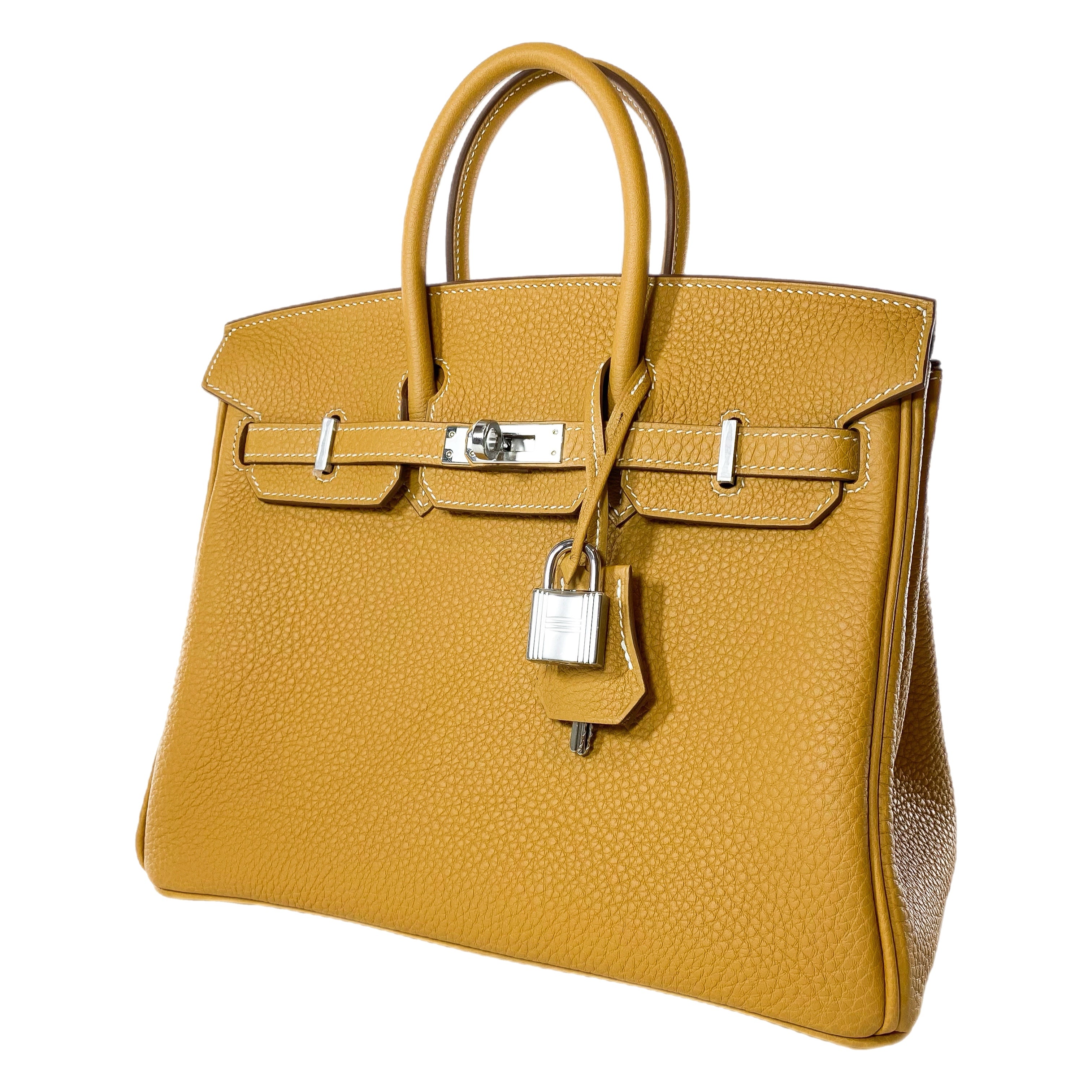 Hermes Birkin 25 Natural Sable Togo Palladium Hardware