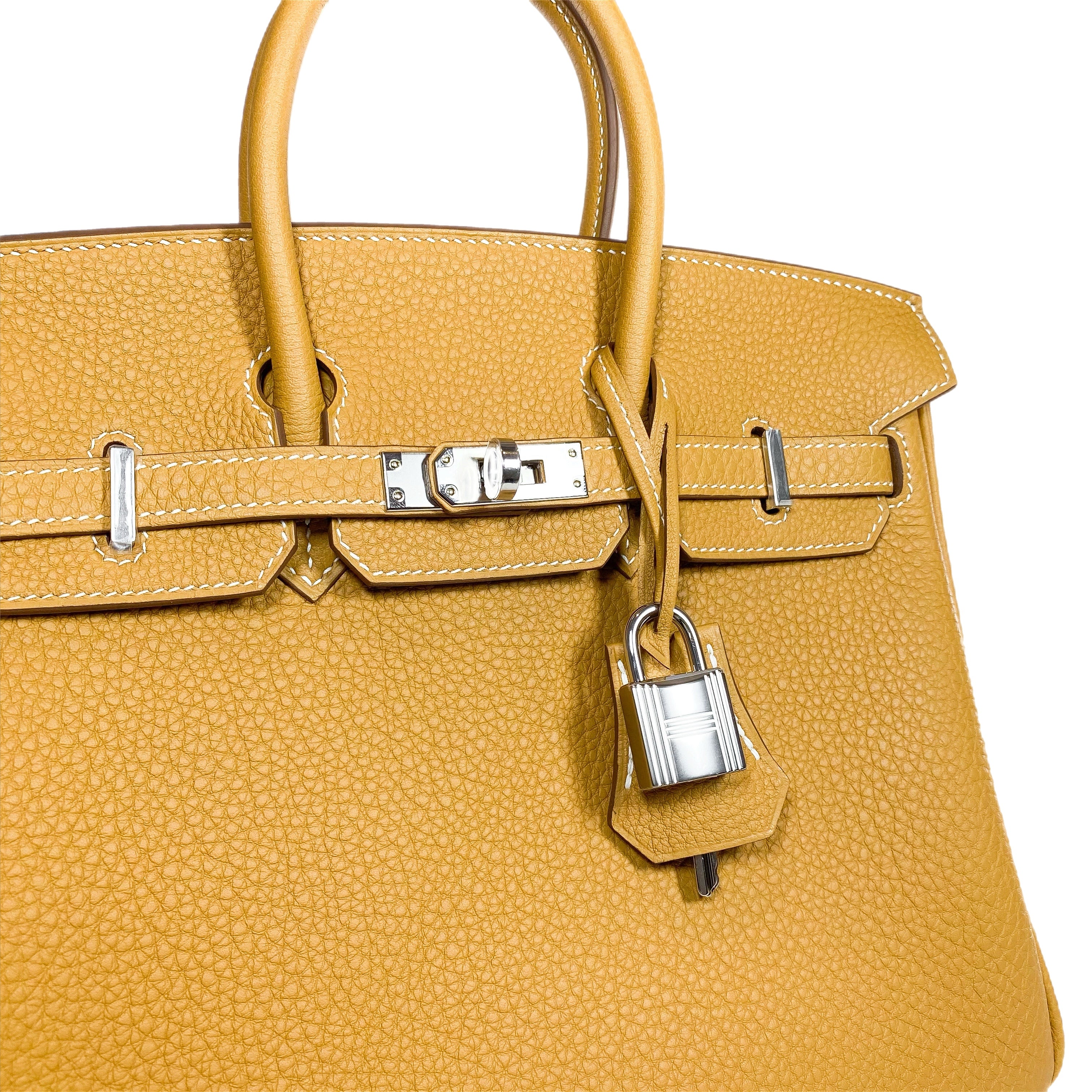 Hermes Birkin 25 Natural Sable Togo Palladium Hardware