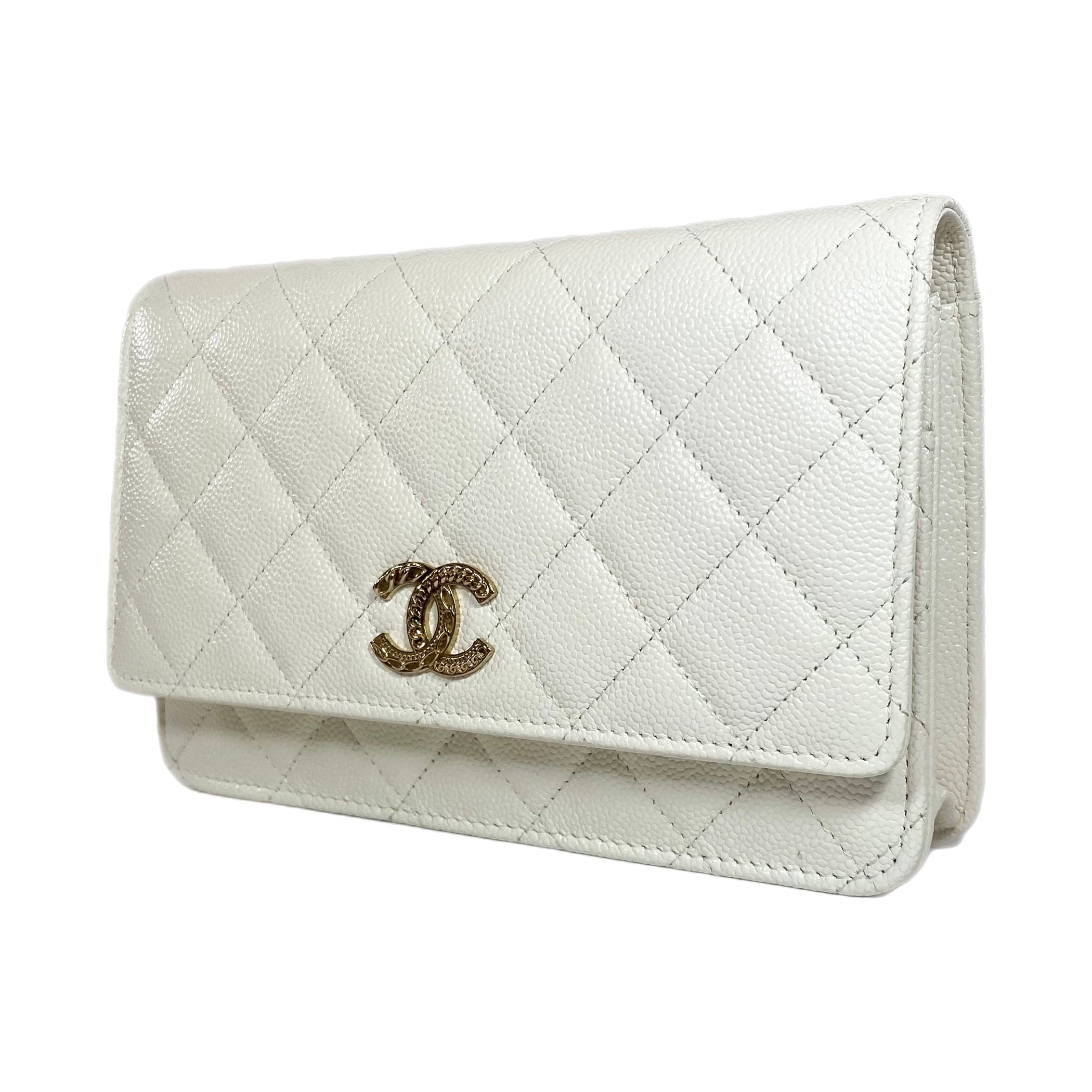 Chanel Ivory Wallet On Chain