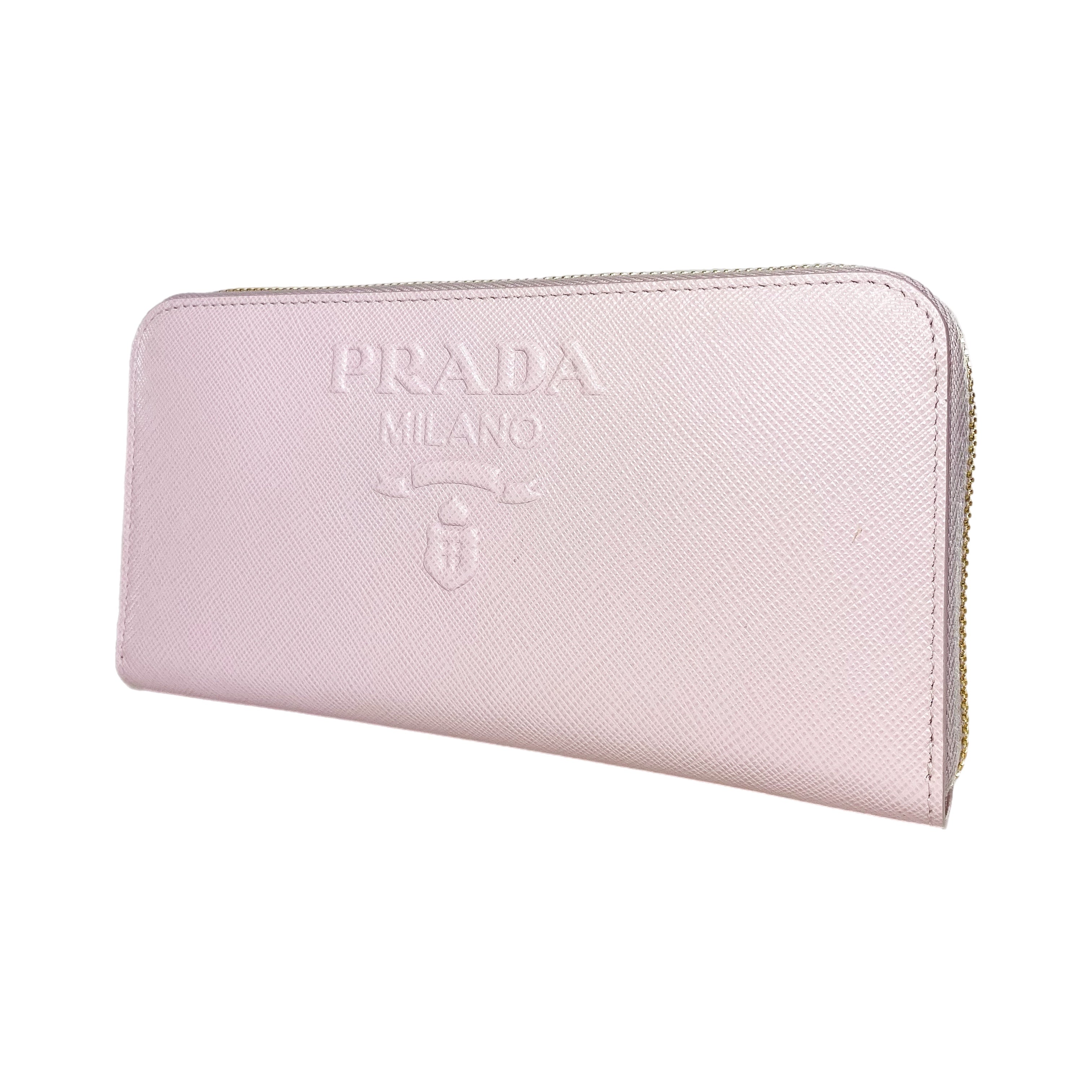 Prada Pink Saffiano Wallet