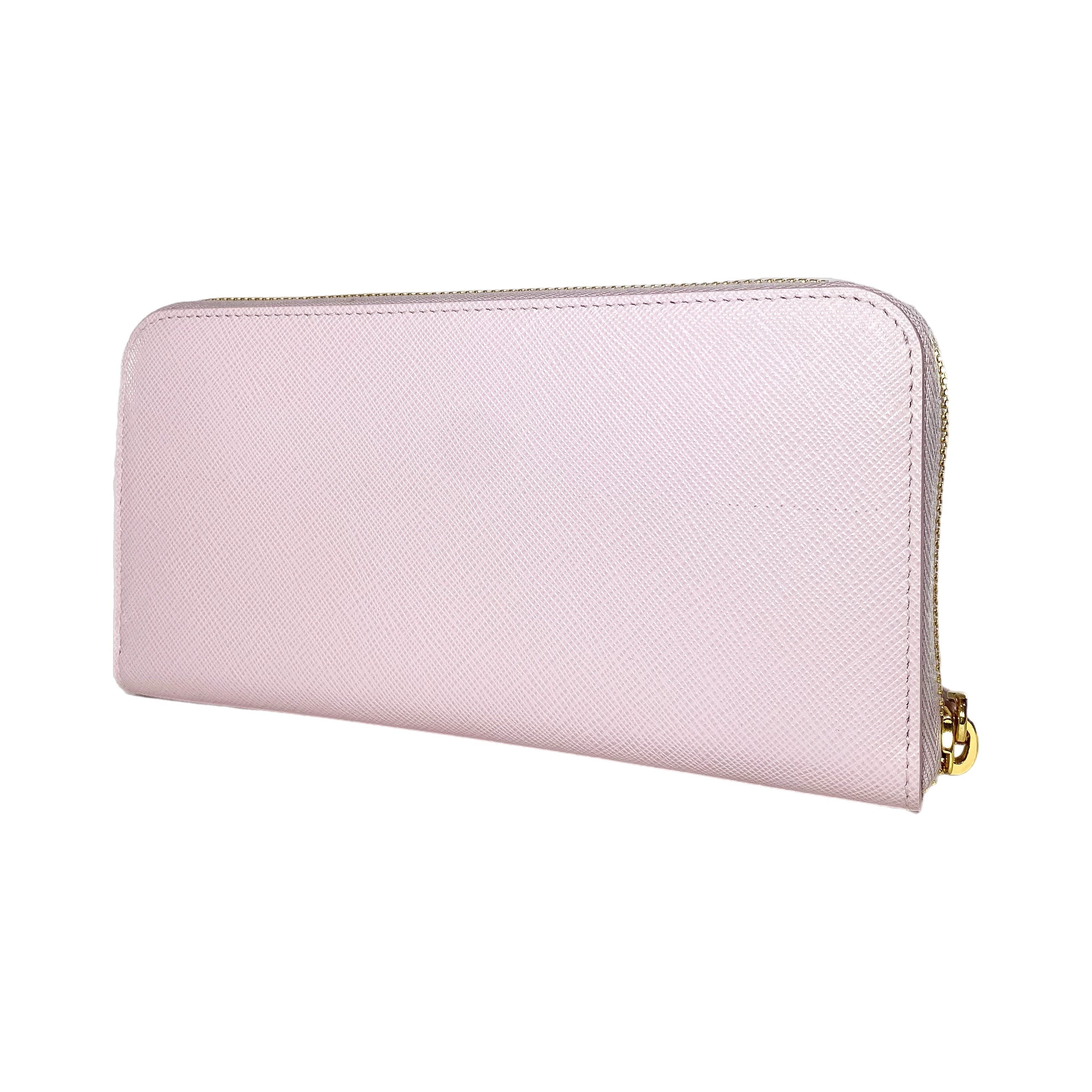 Prada Pink Saffiano Wallet