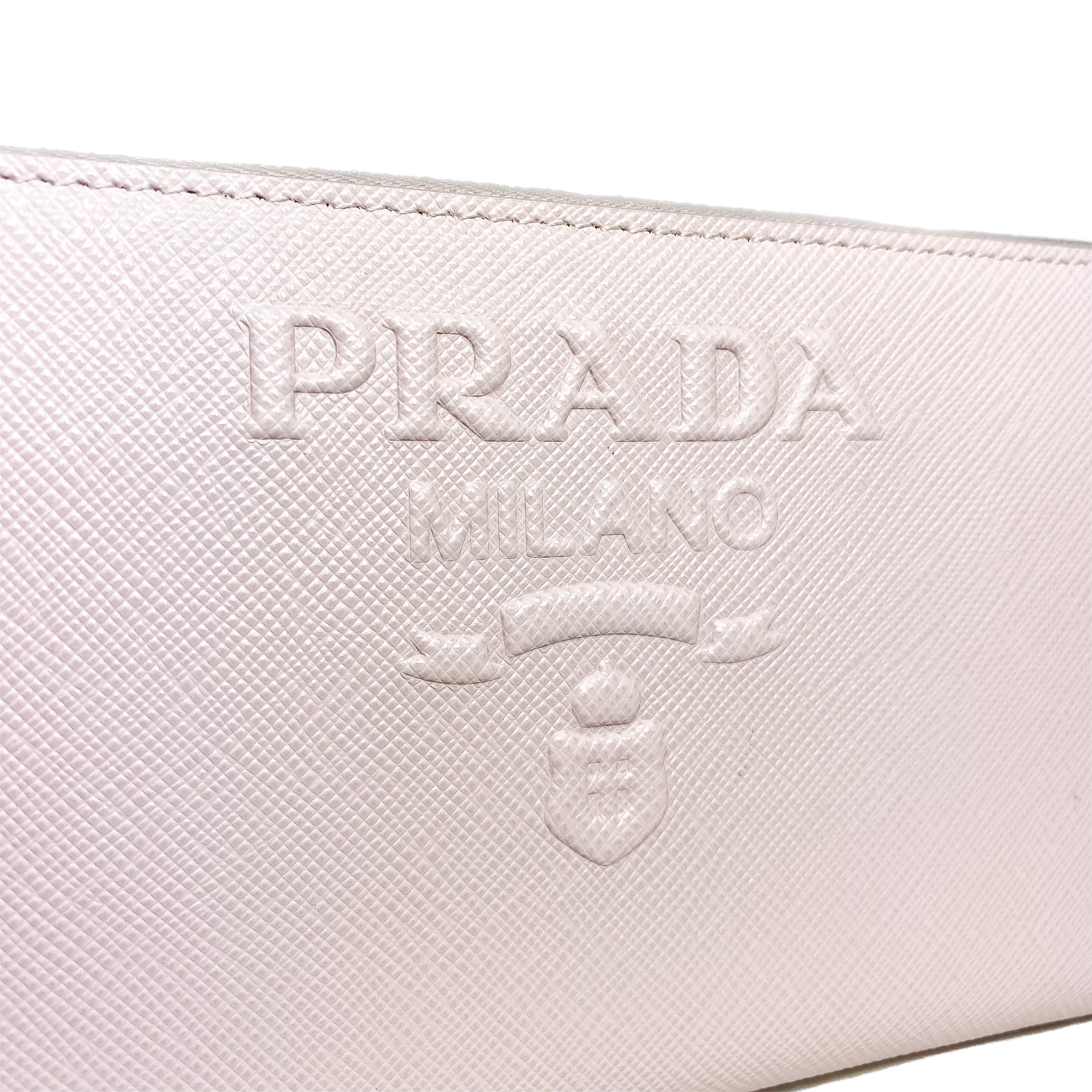 Prada Pink Saffiano Wallet