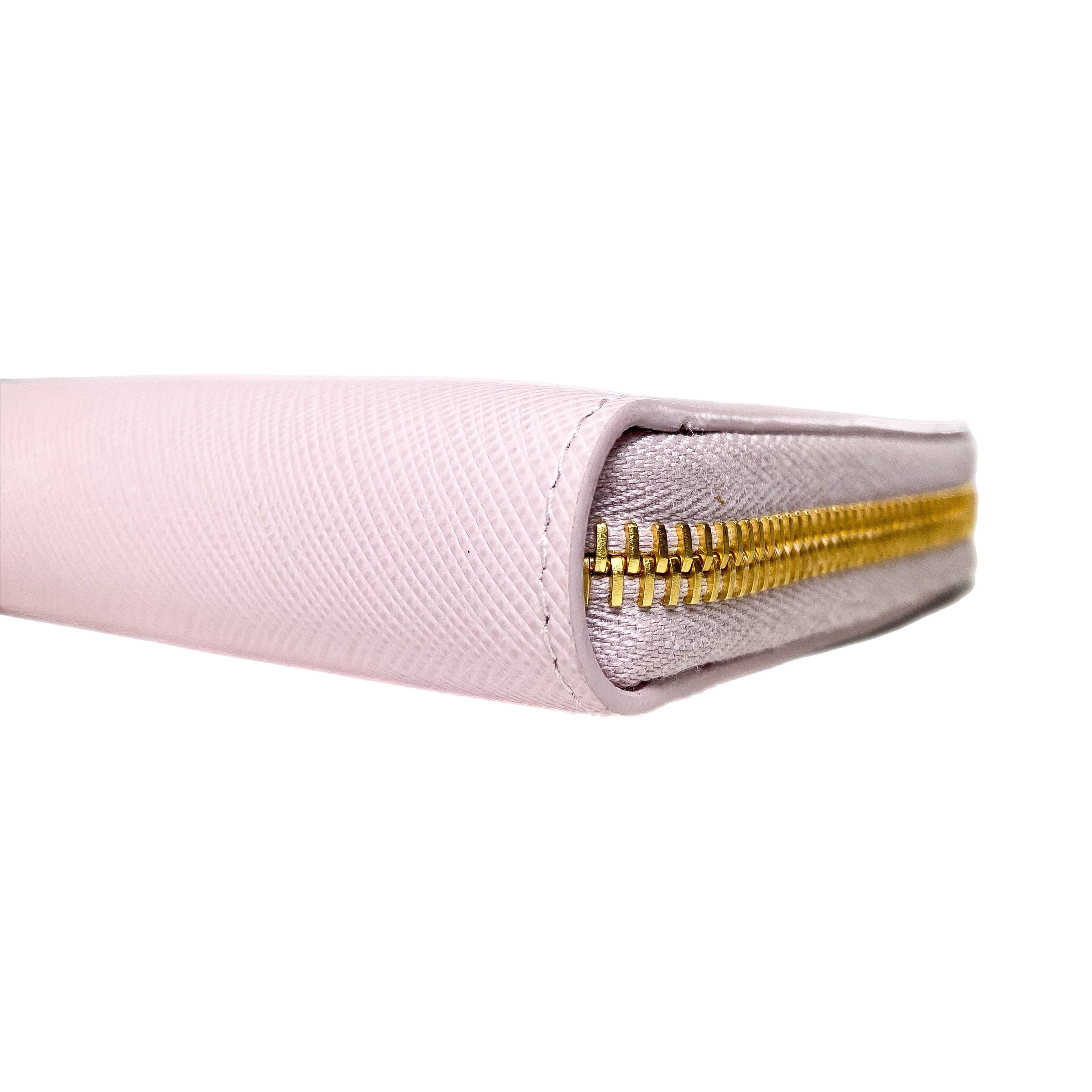 Prada Pink Saffiano Wallet