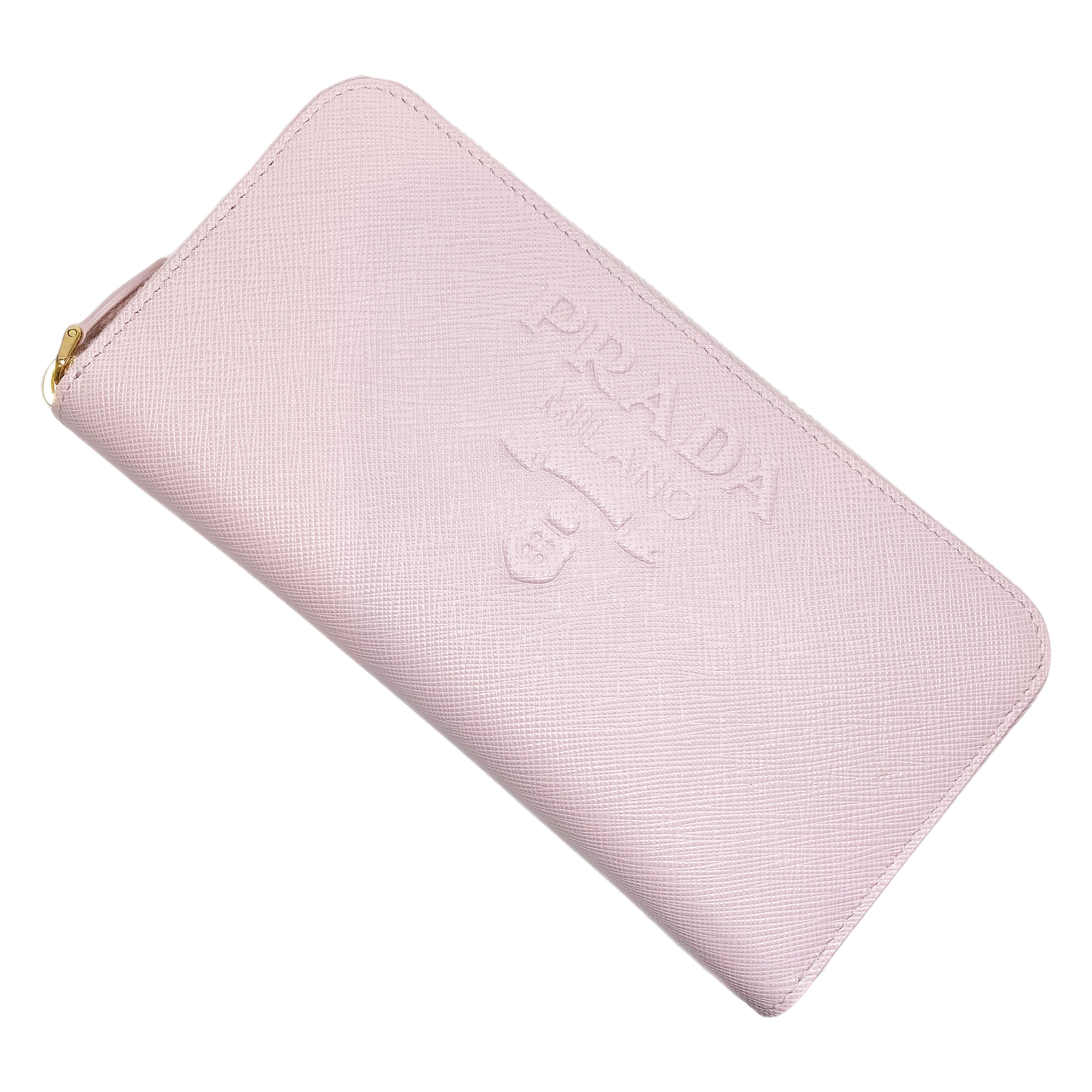 Prada Pink Saffiano Wallet