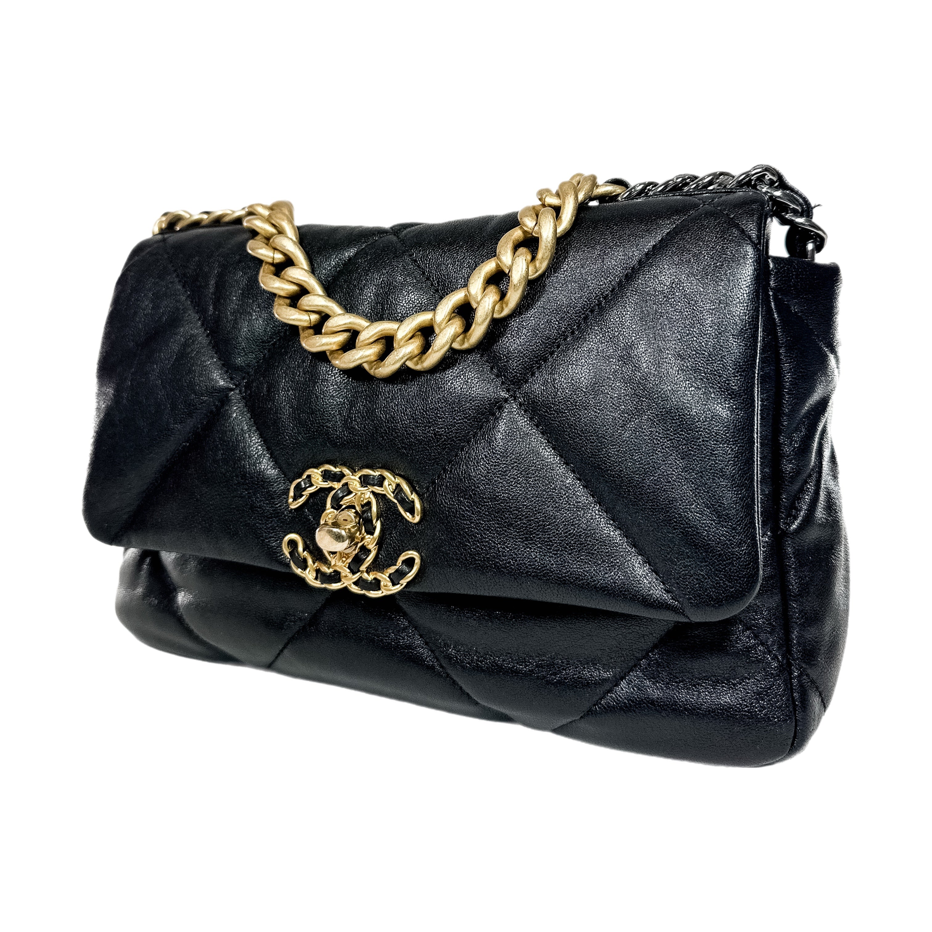 Chanel 19 Black Medium Flap Bag