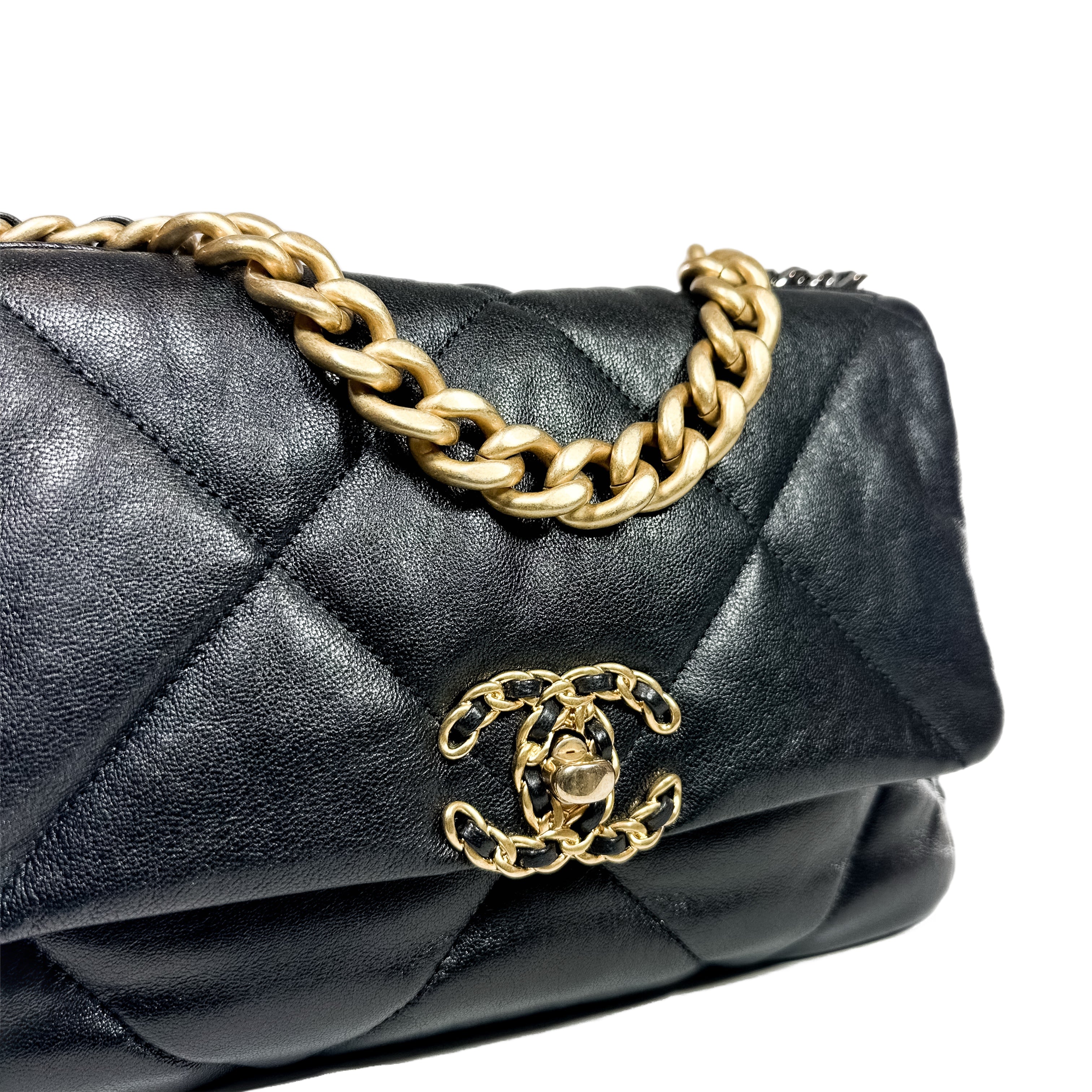 Chanel 19 Black Medium Flap Bag