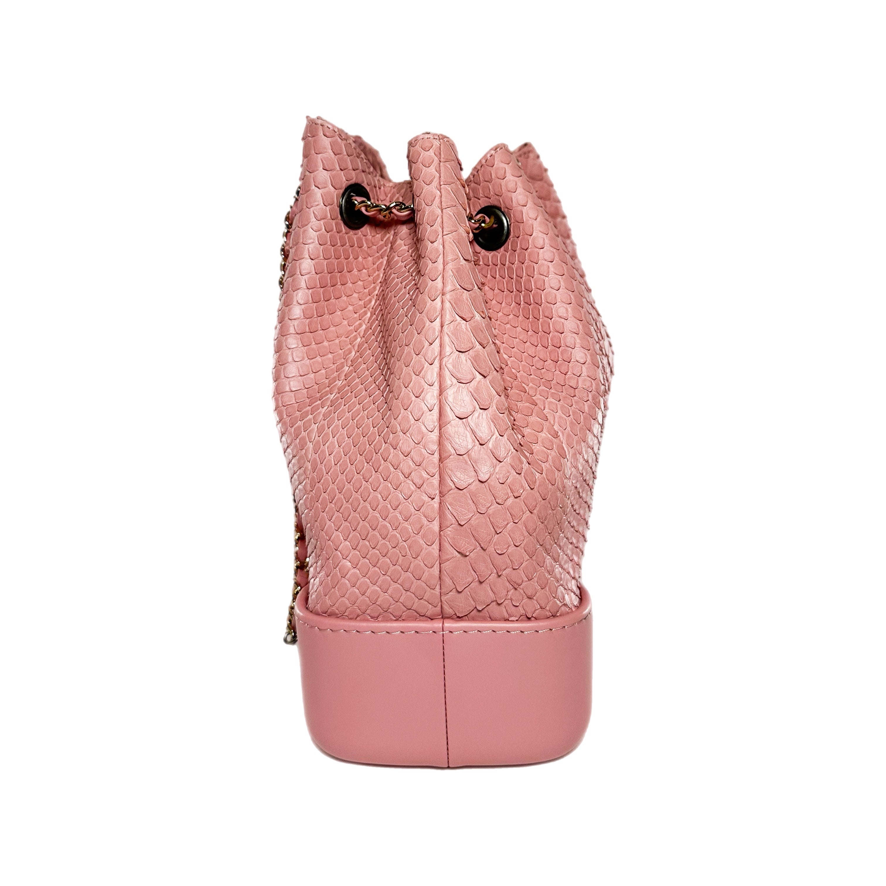 Chanel Light Pink Python Gabrielle Small Backpack