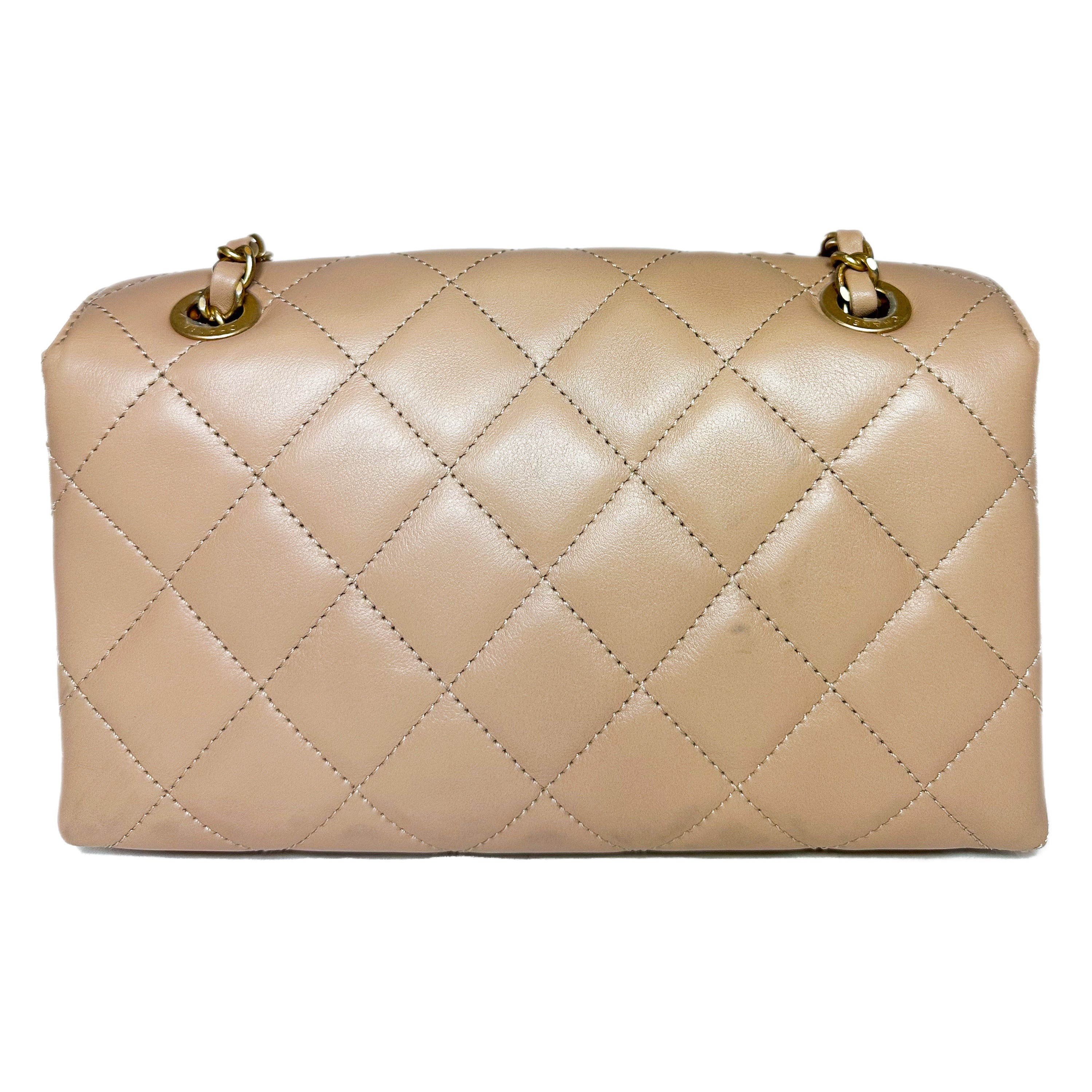 Chanel Beige Enchained Flap Bag