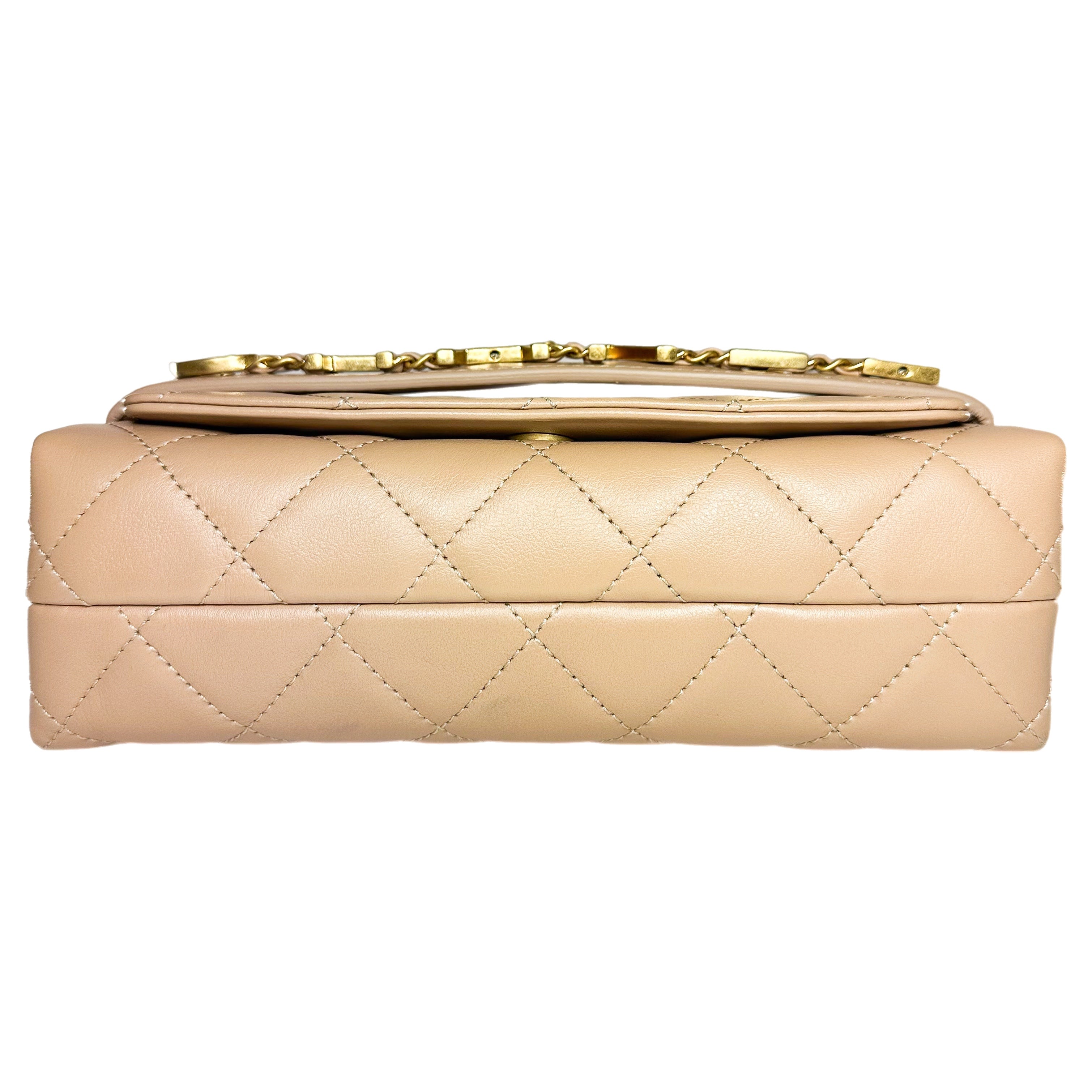 Chanel Beige Enchained Flap Bag