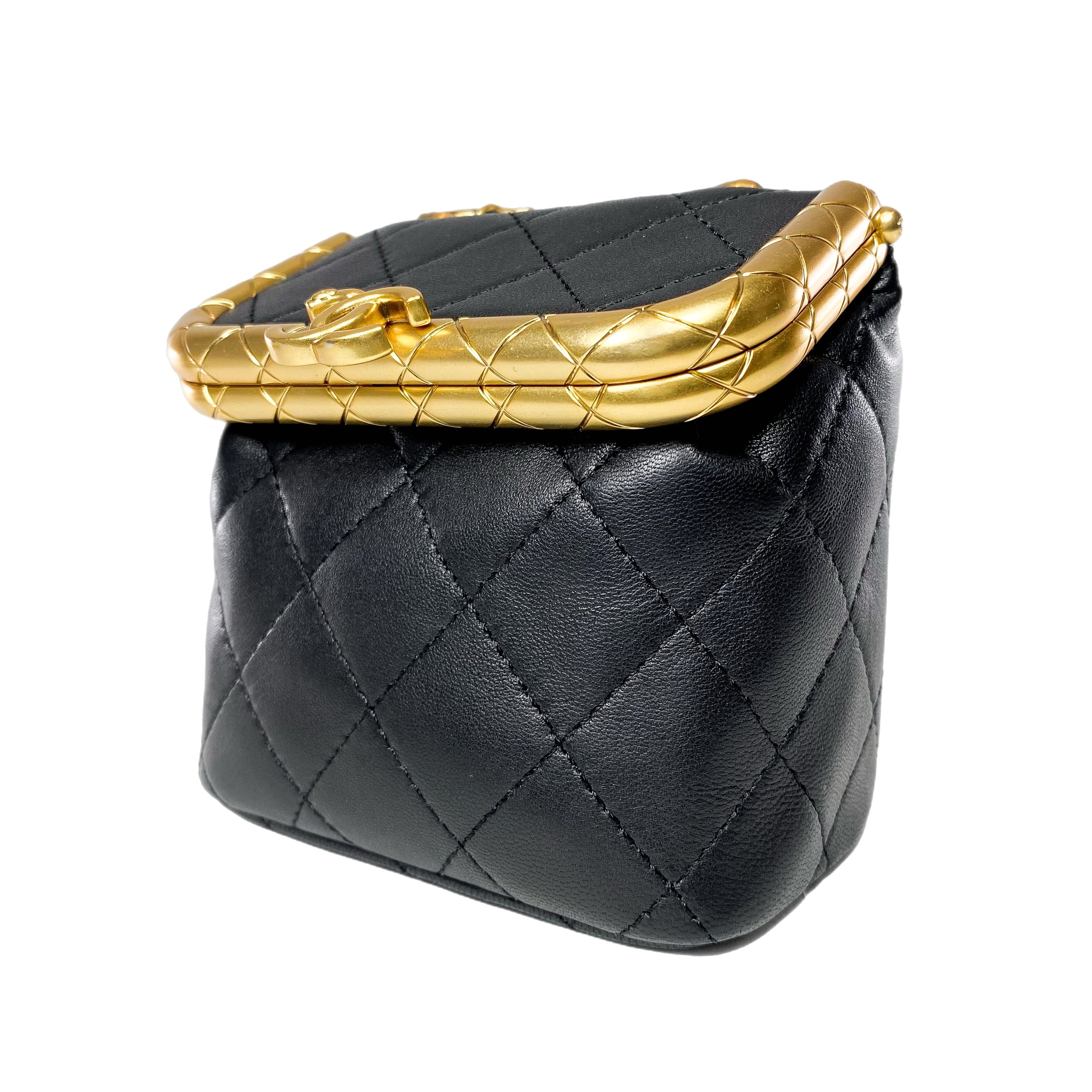 Chanel Black Quilted Micro My Crush Bag