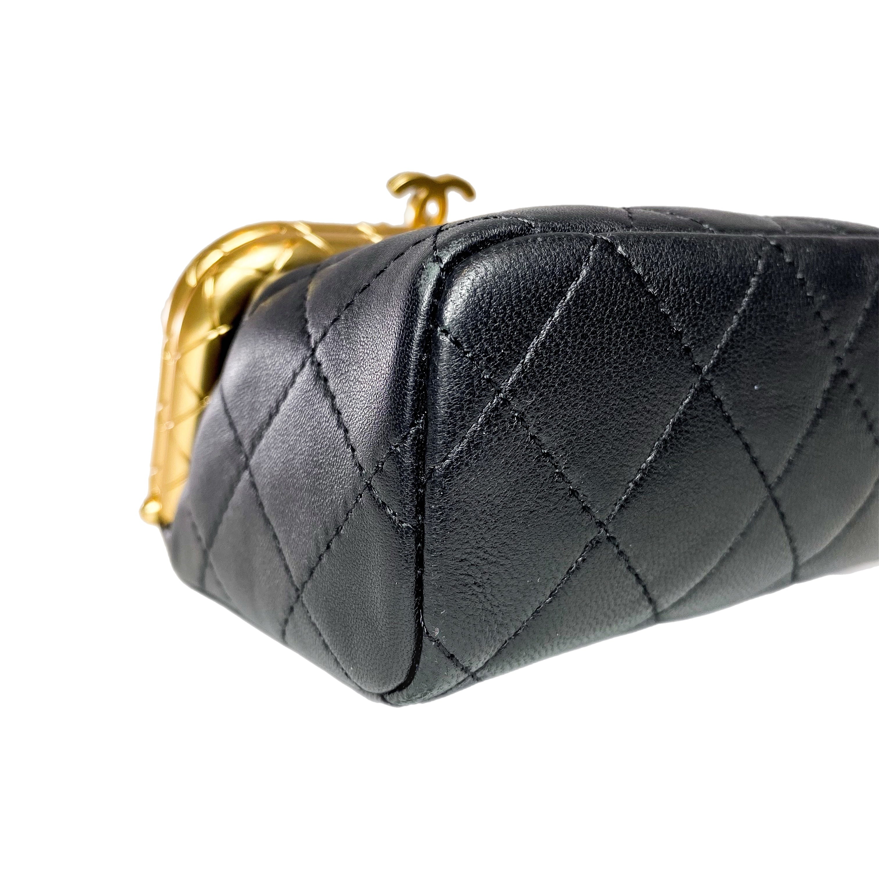 Chanel Black Quilted Micro My Crush Bag