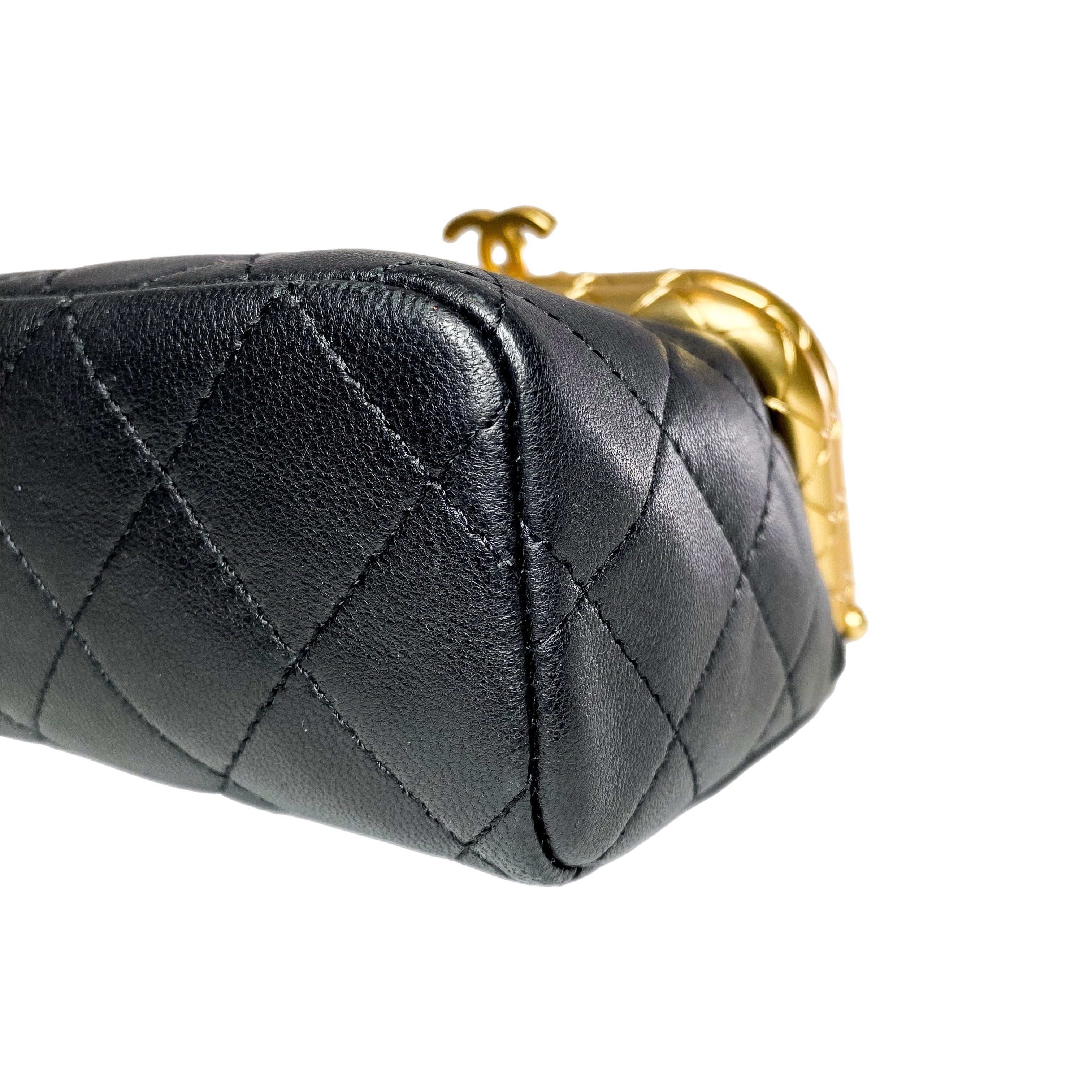 Chanel Black Quilted Micro My Crush Bag