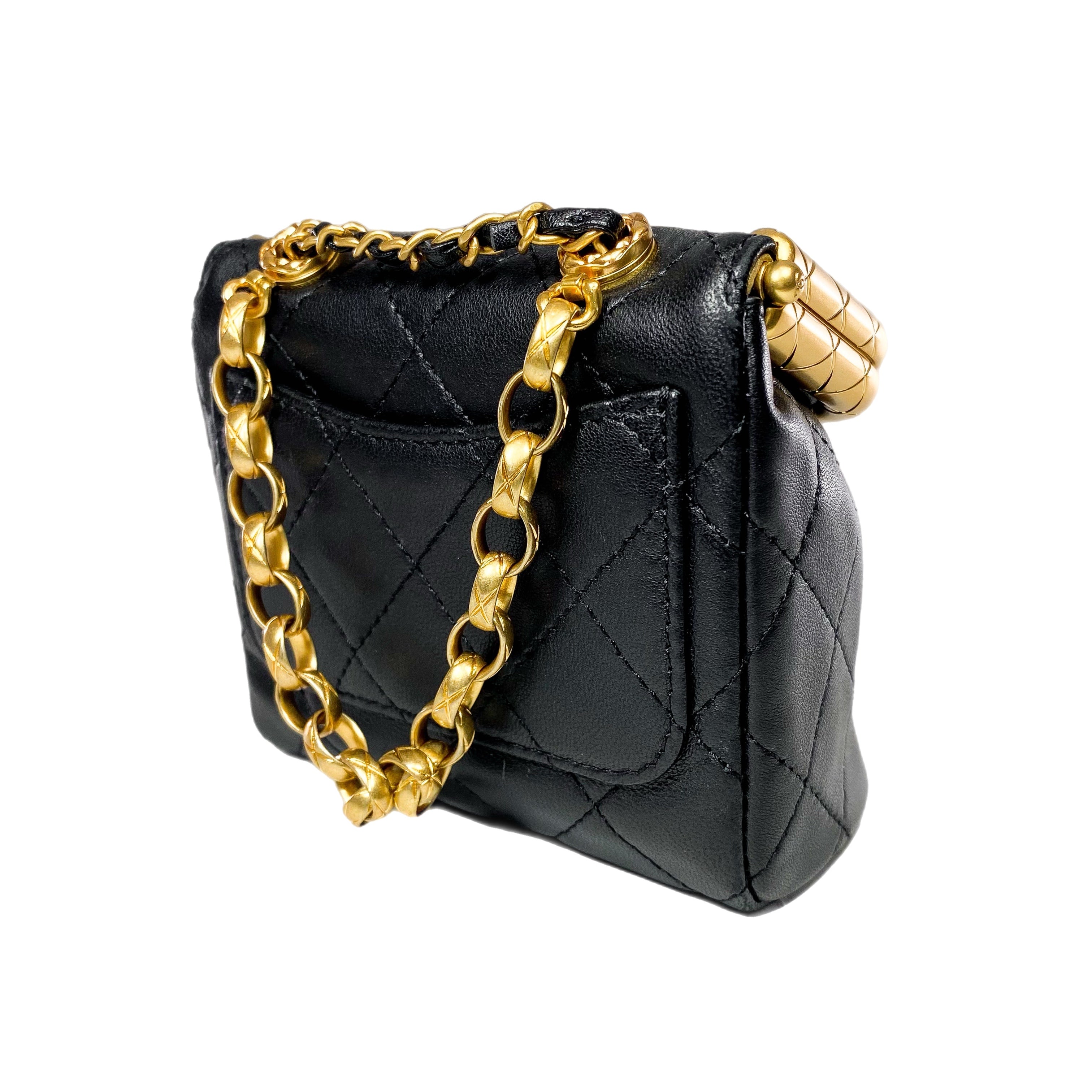 Chanel Black Quilted Micro My Crush Bag