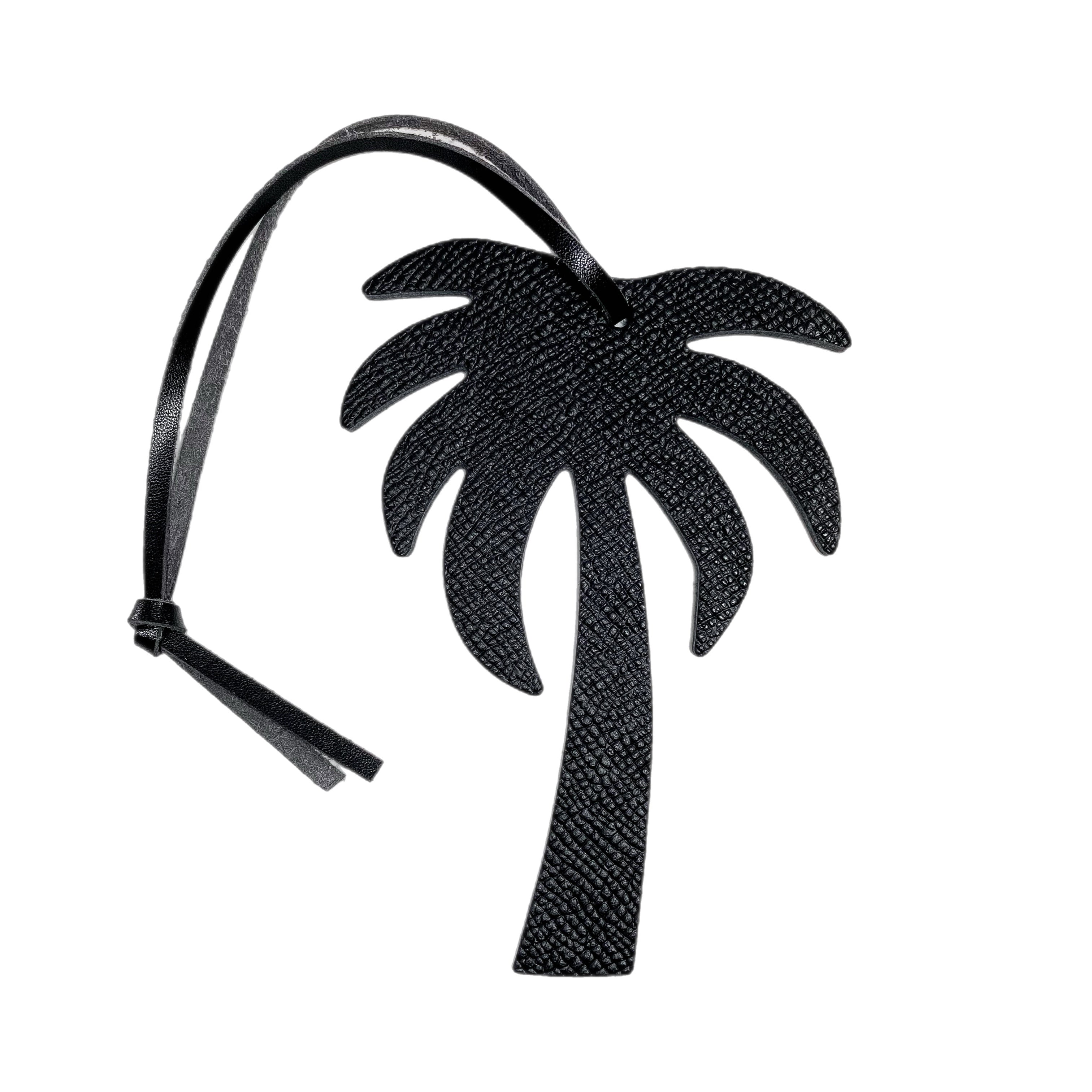 Palm Tree Leather Bag Charm