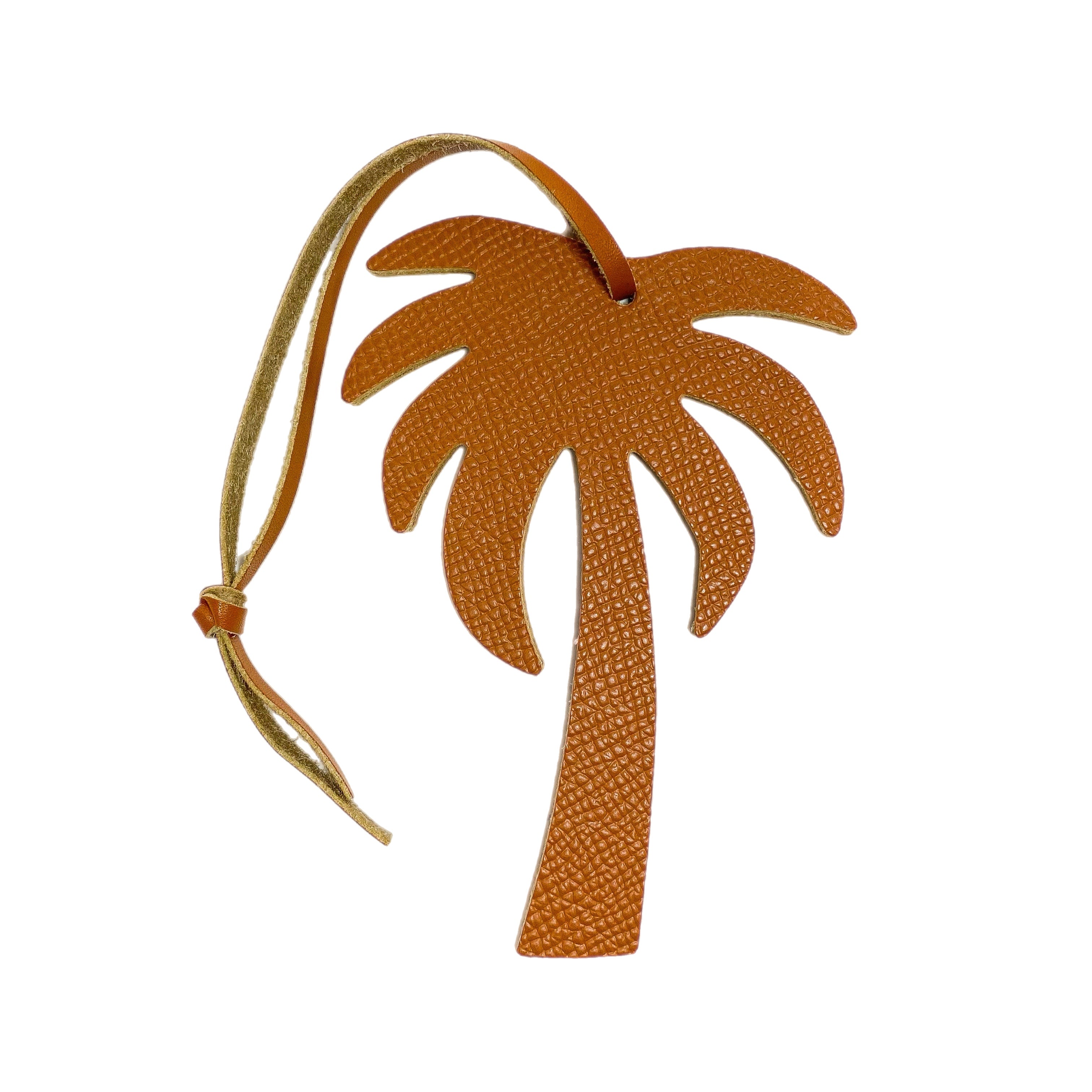 Palm Tree Leather Bag Charm