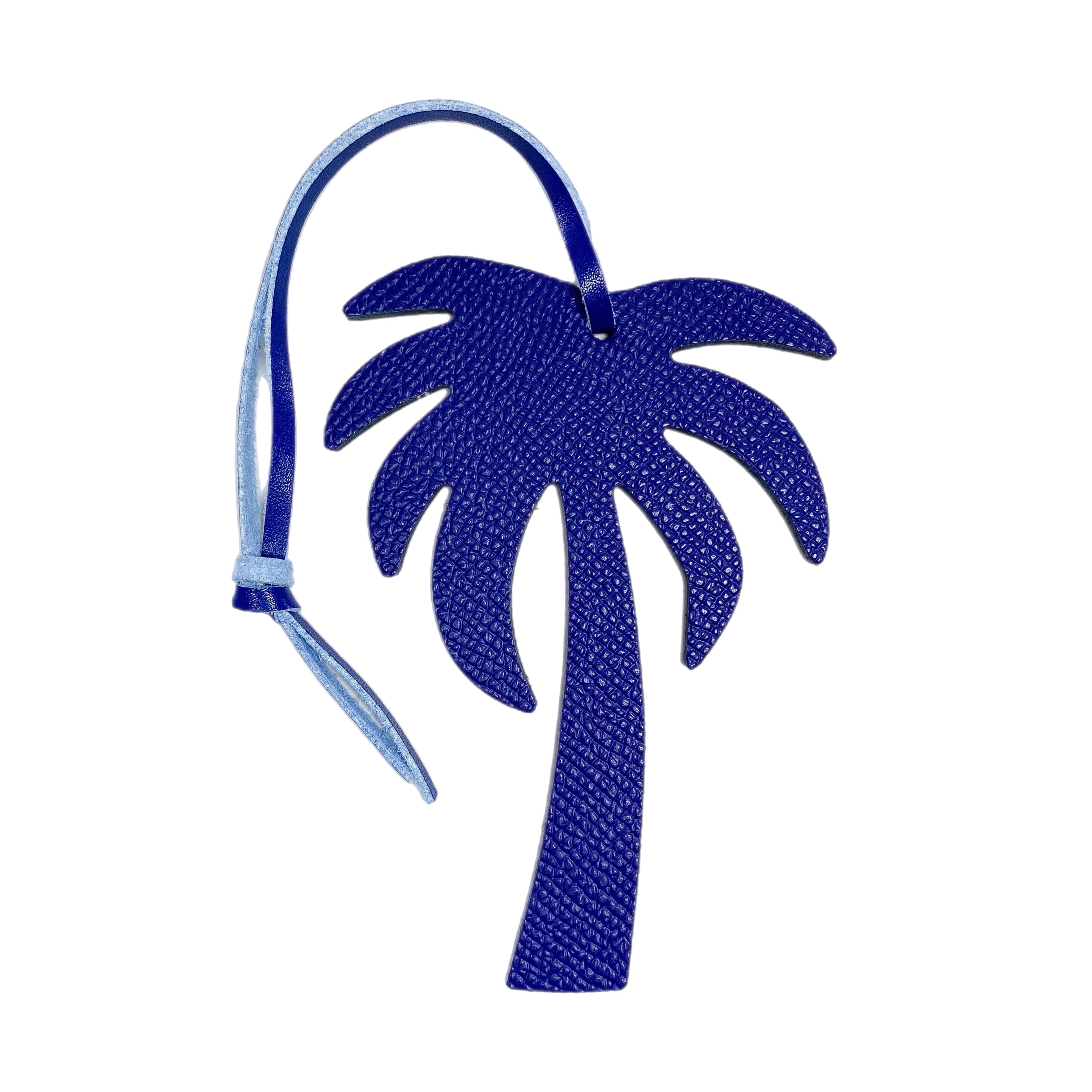 Palm Tree Leather Bag Charm