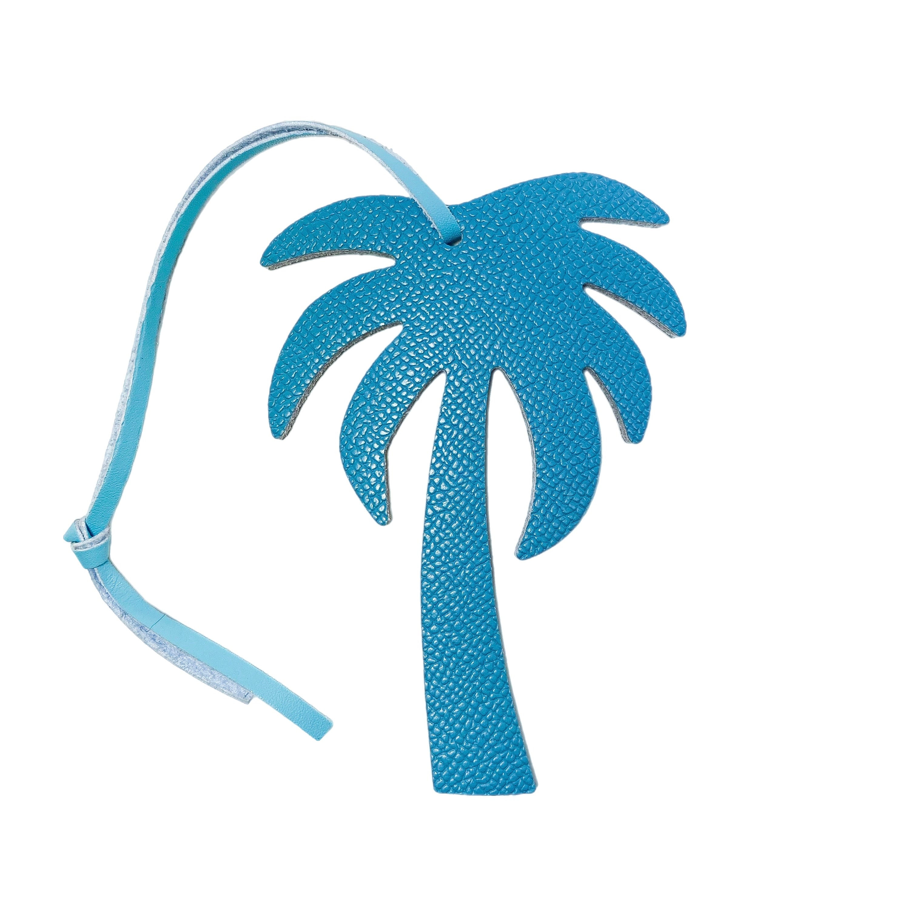 Palm Tree Leather Bag Charm