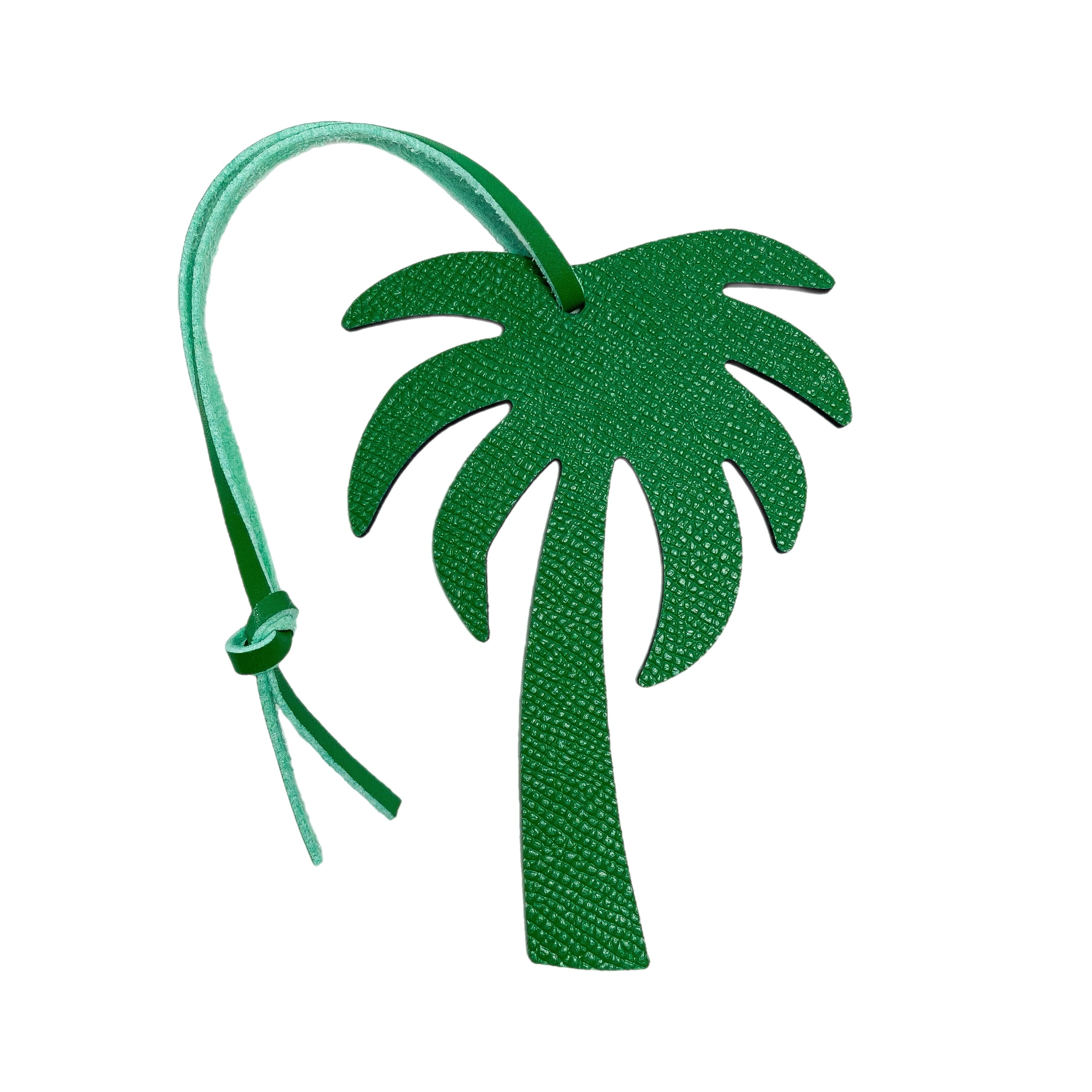 Palm Tree Leather Bag Charm