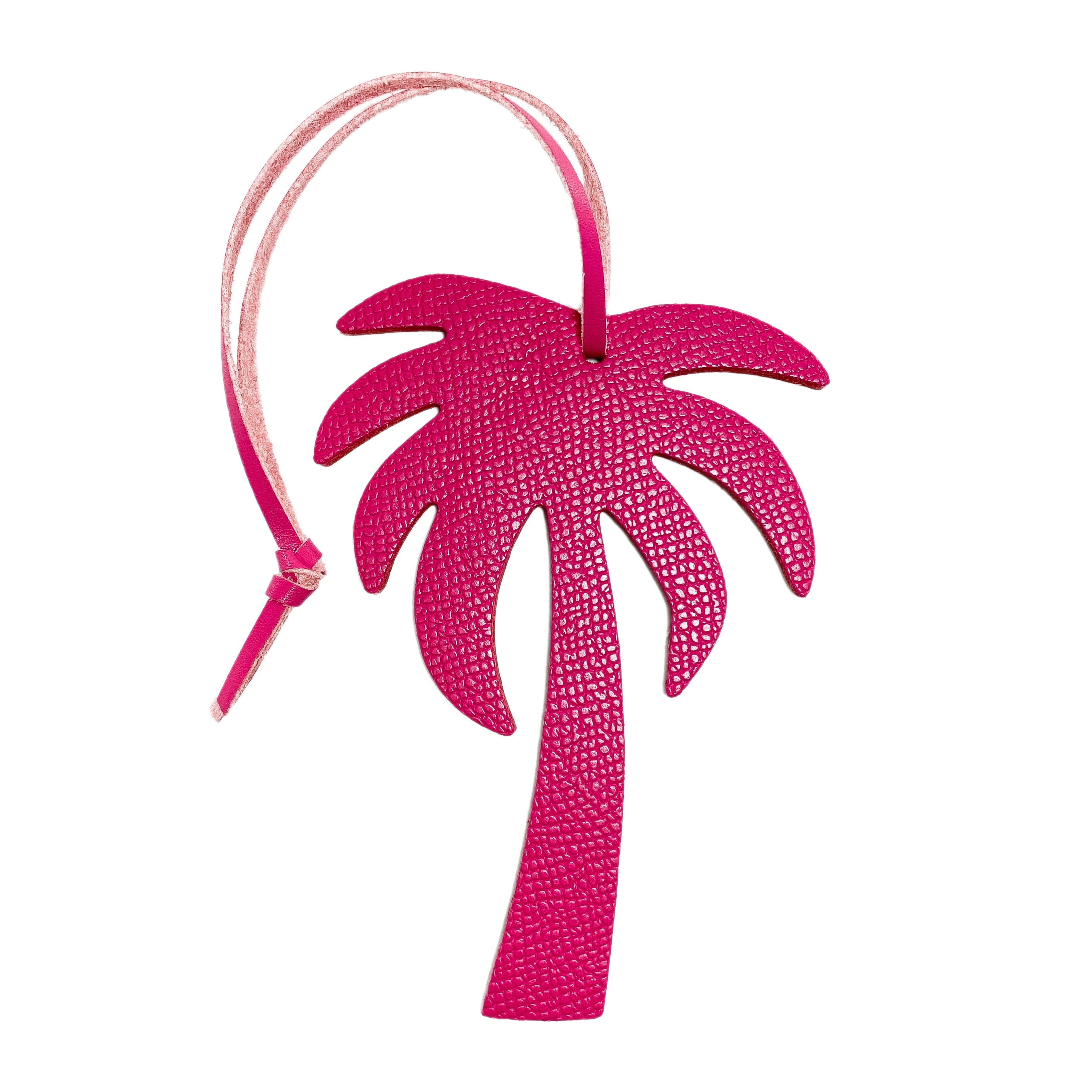 Palm Tree Leather Bag Charm