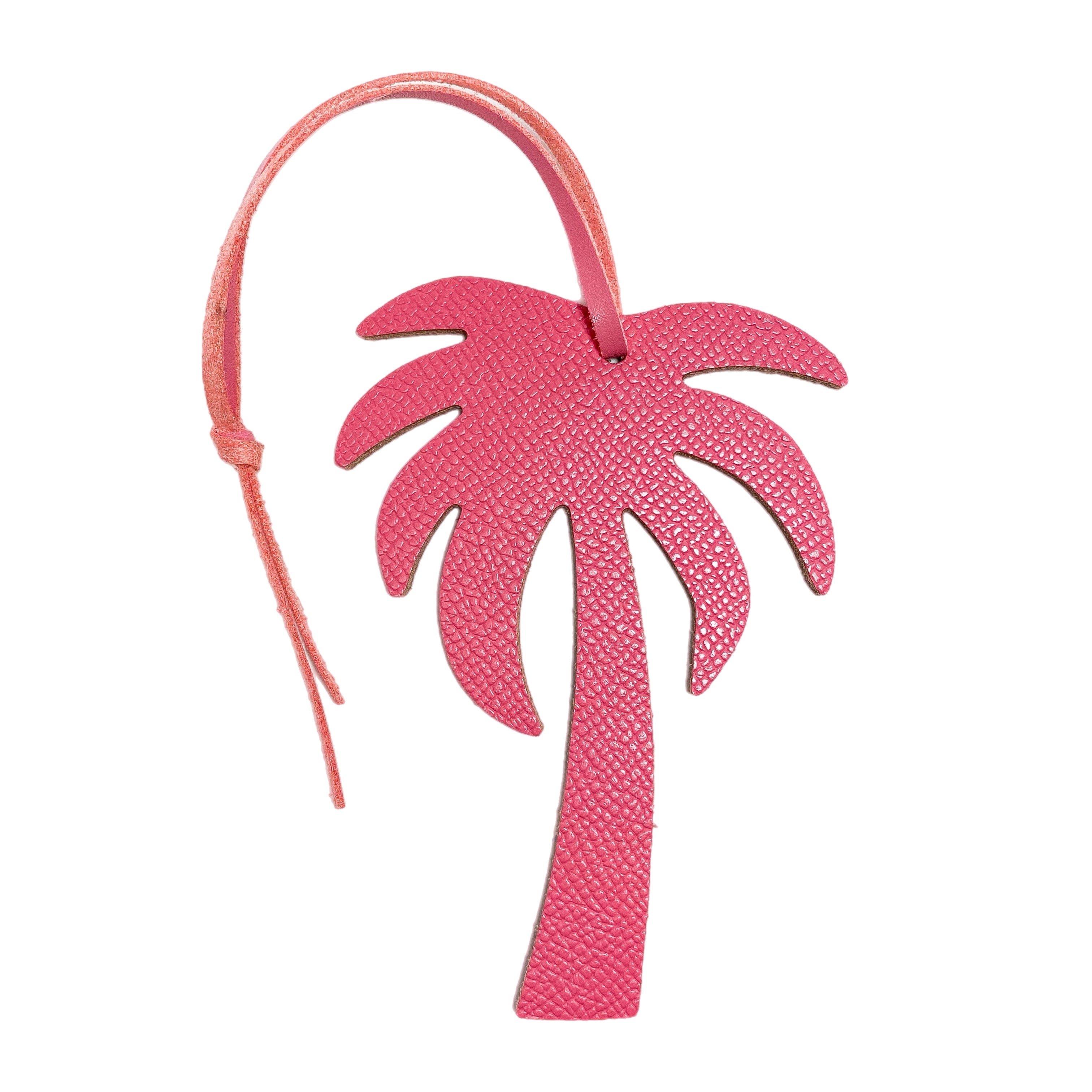 Palm Tree Leather Bag Charm