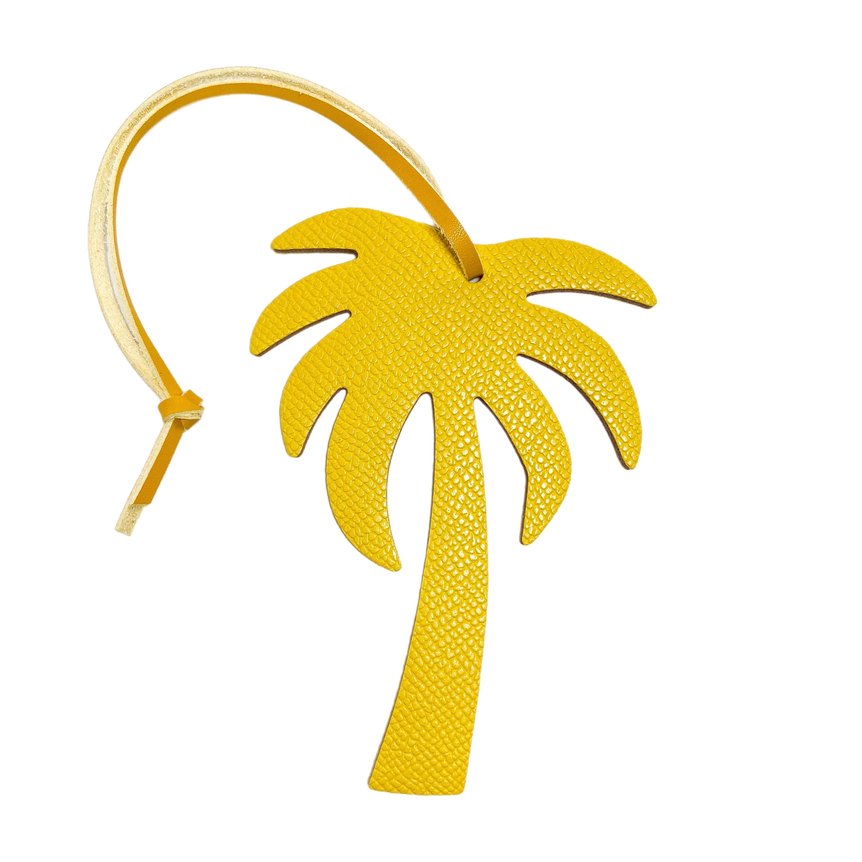 Palm Tree Leather Bag Charm