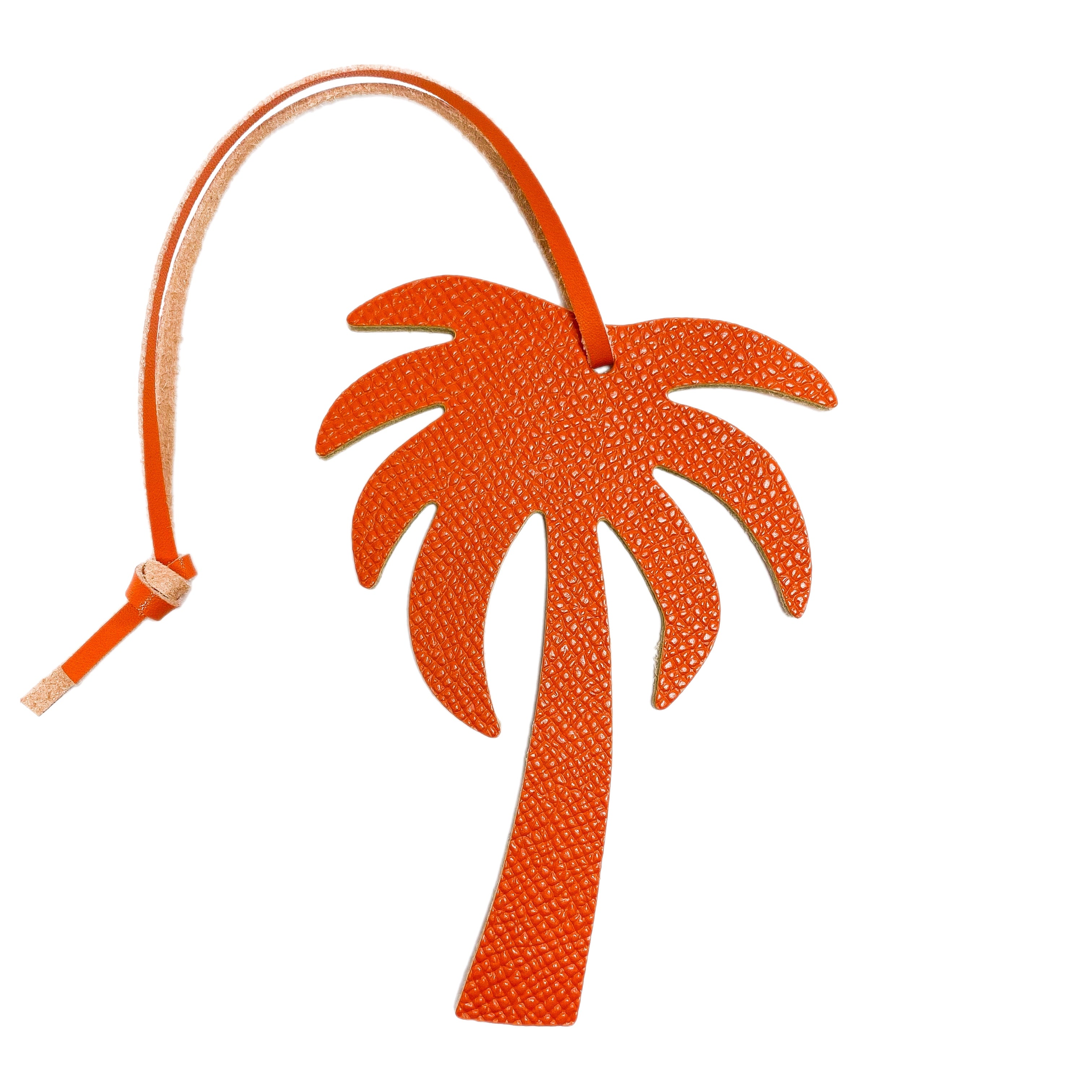 Palm Tree Leather Bag Charm