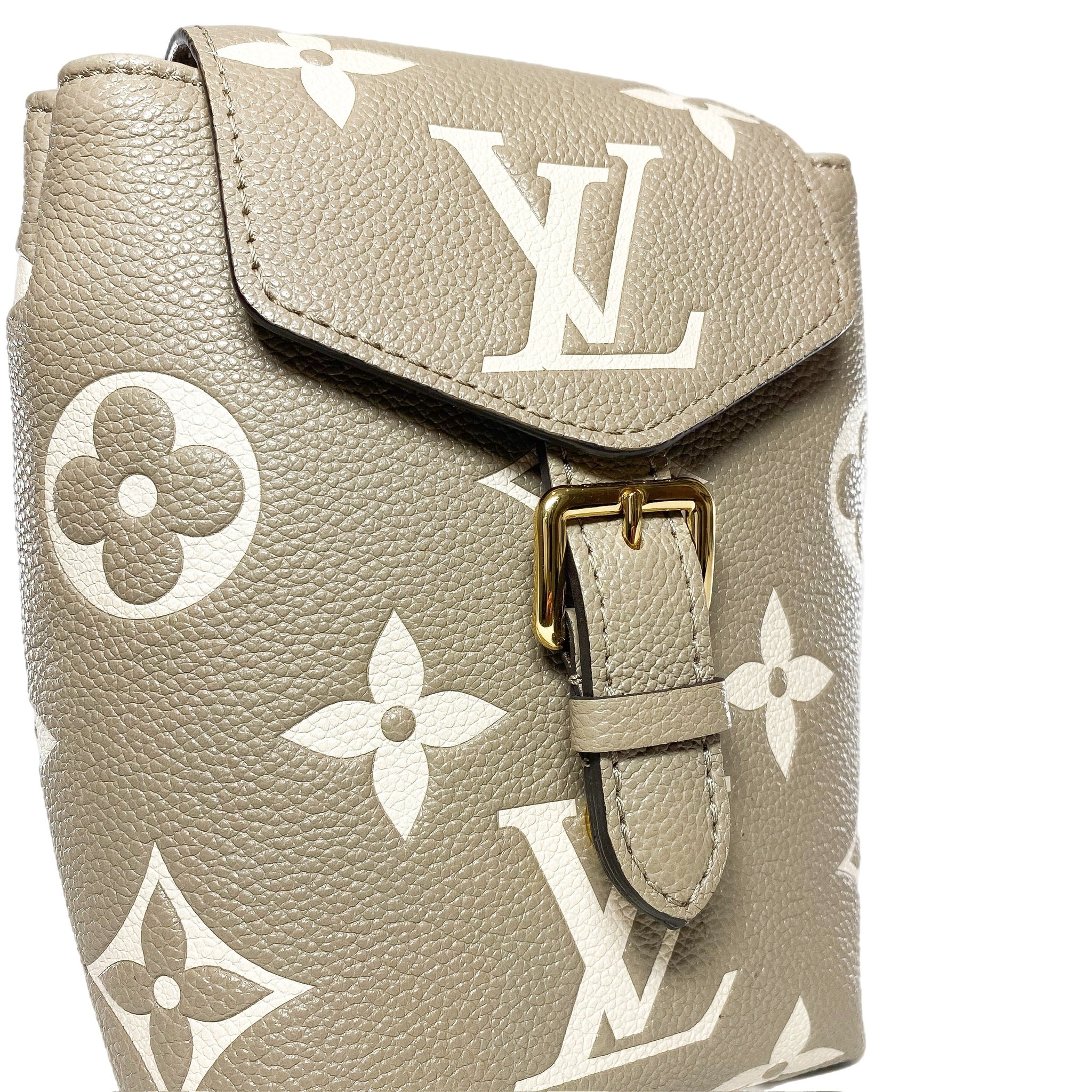 Louis Vuitton Cream Tourterelle Giant Tiny Backpack