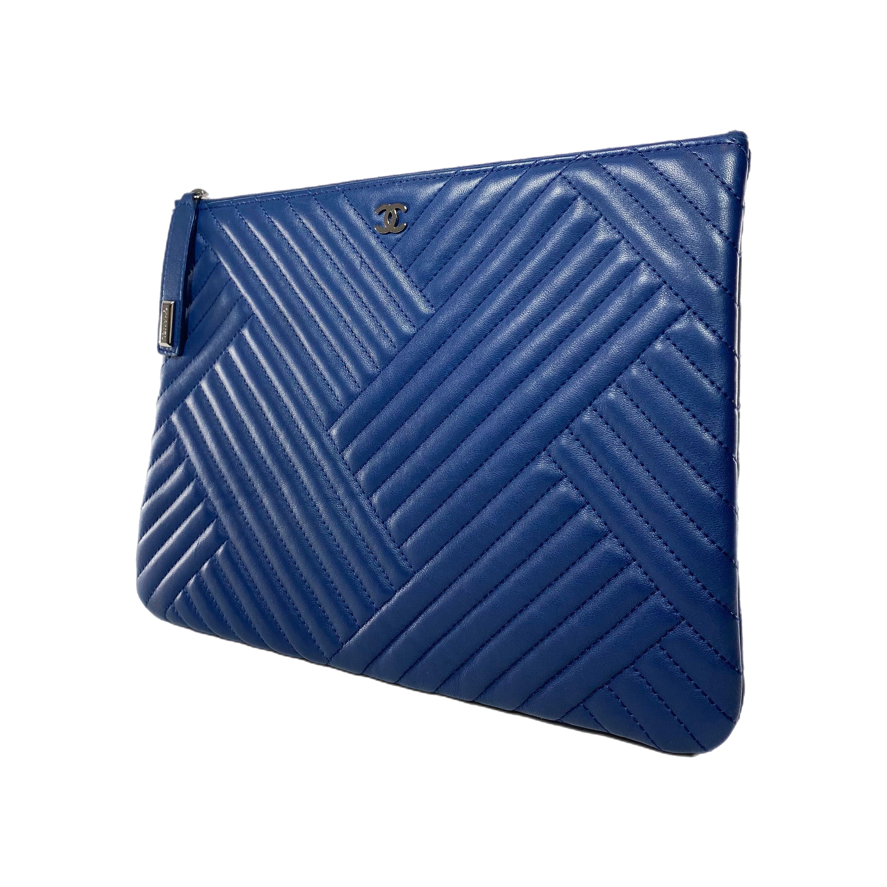 Chanel Navy Padded O Case